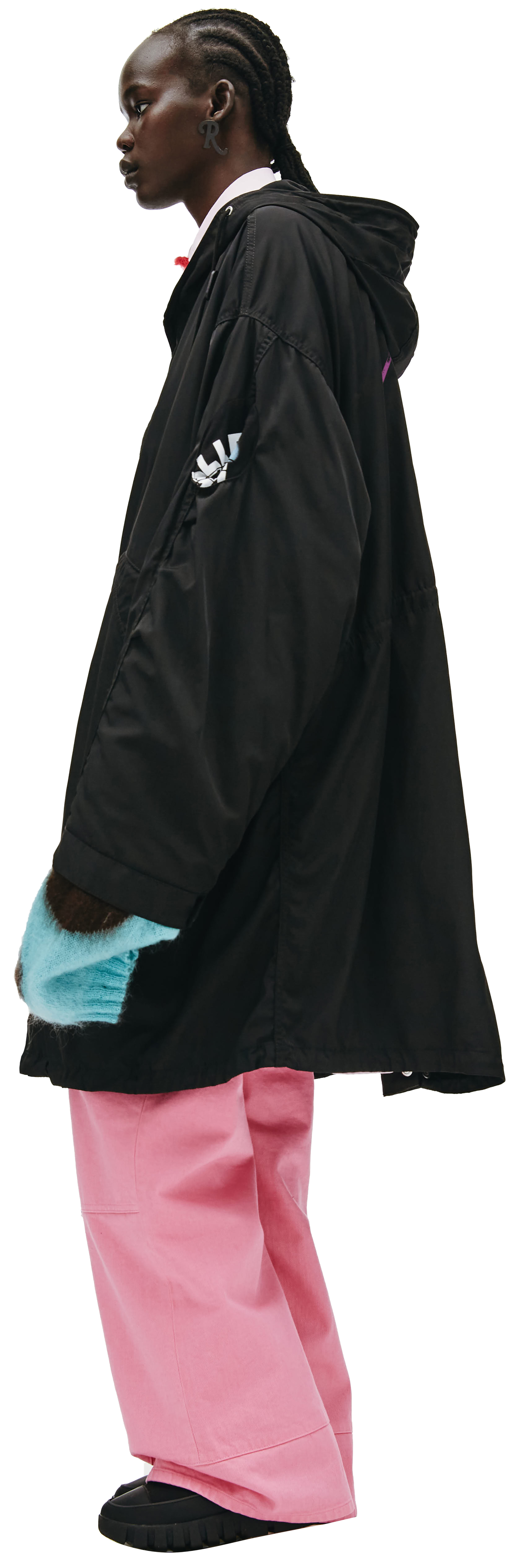 Raf Simons Оверсайз парка с принтом