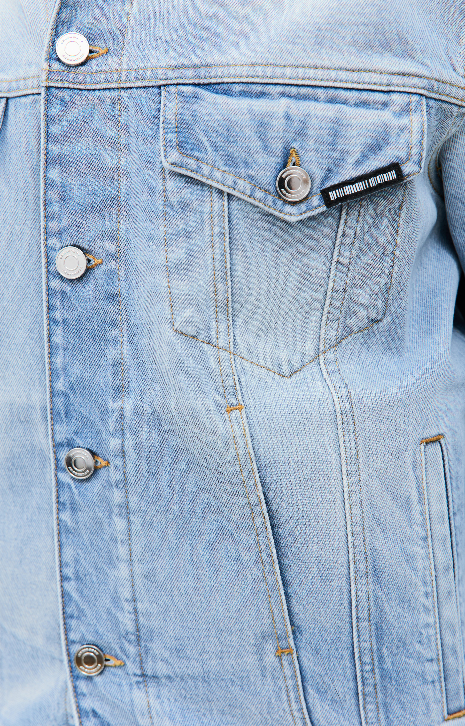 VTMNTS Джинсовая куртка с вышитым логотипом