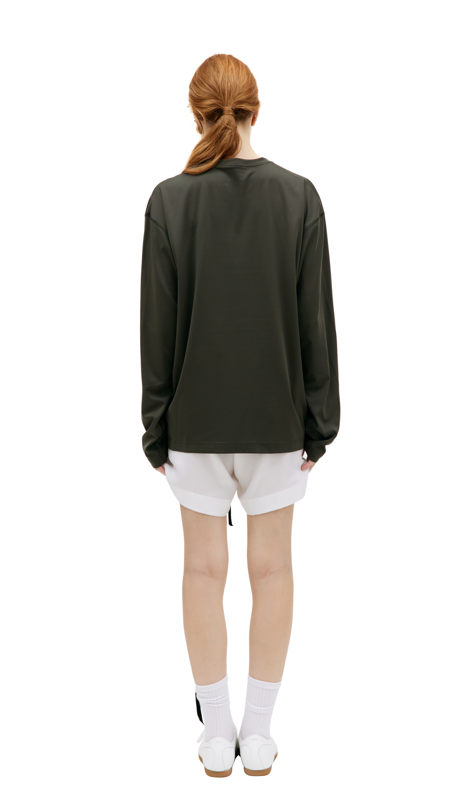 Jil Sander Зеленый лонгслив с логотипом
