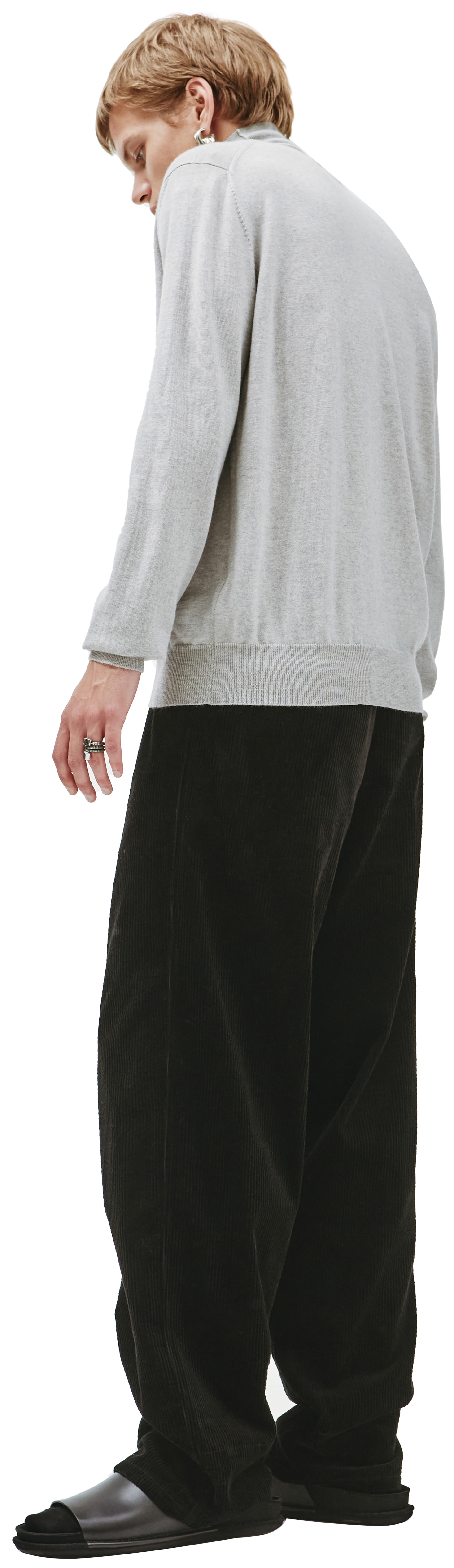 OAMC Серая водолазка из шерсти с логотипом