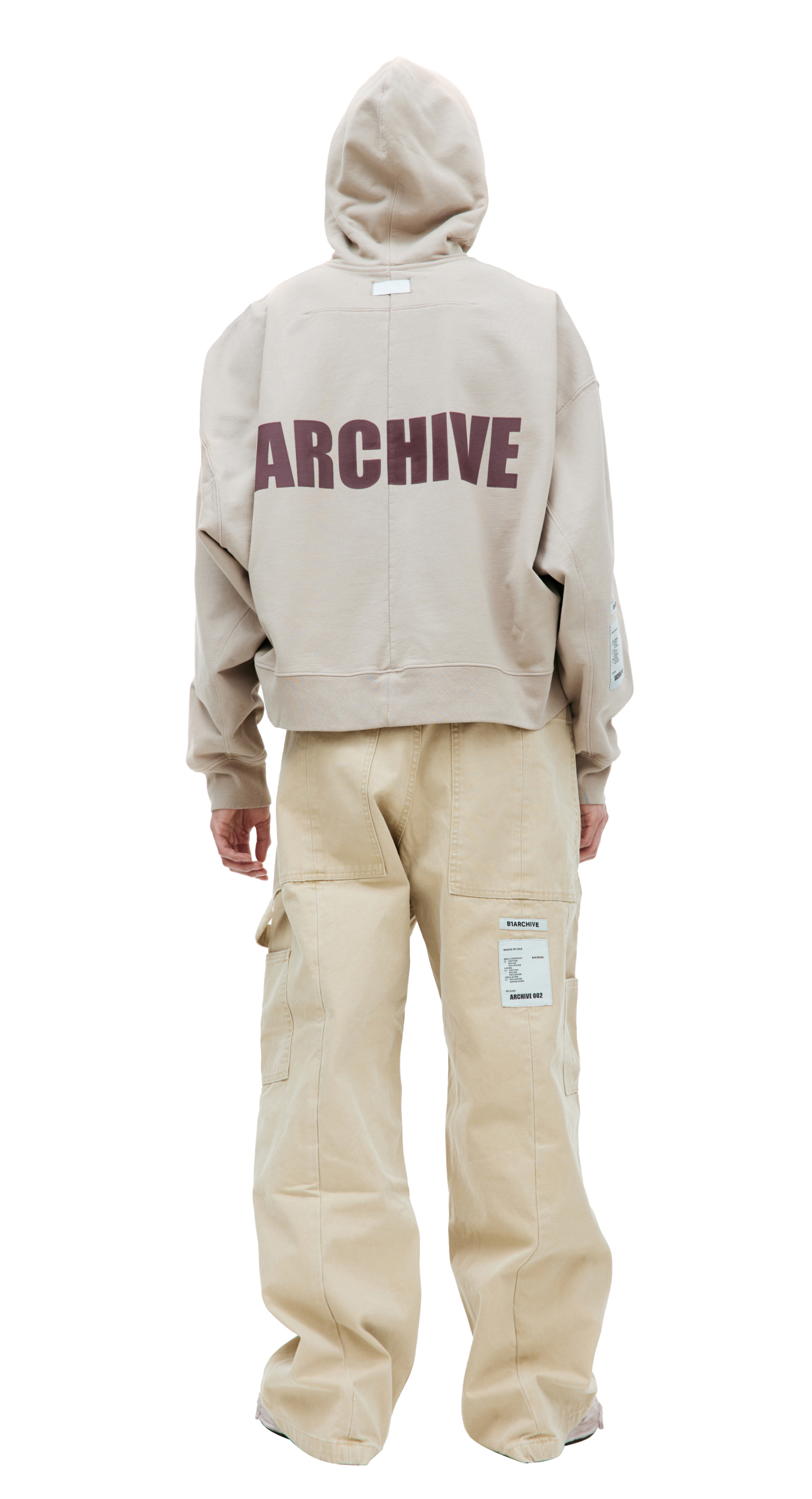 B1ARCHIVE Укороченное худи с логотипом