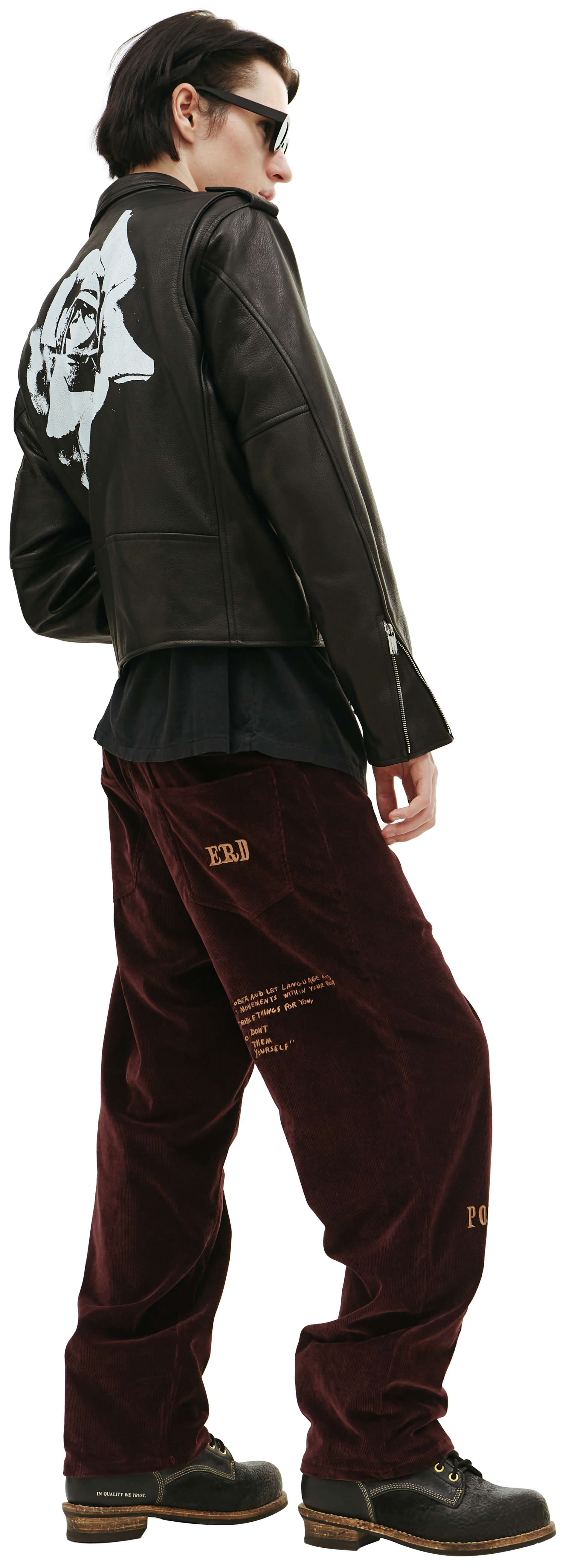 Enfants Riches Déprimés Кожаная куртка-косуха Rose