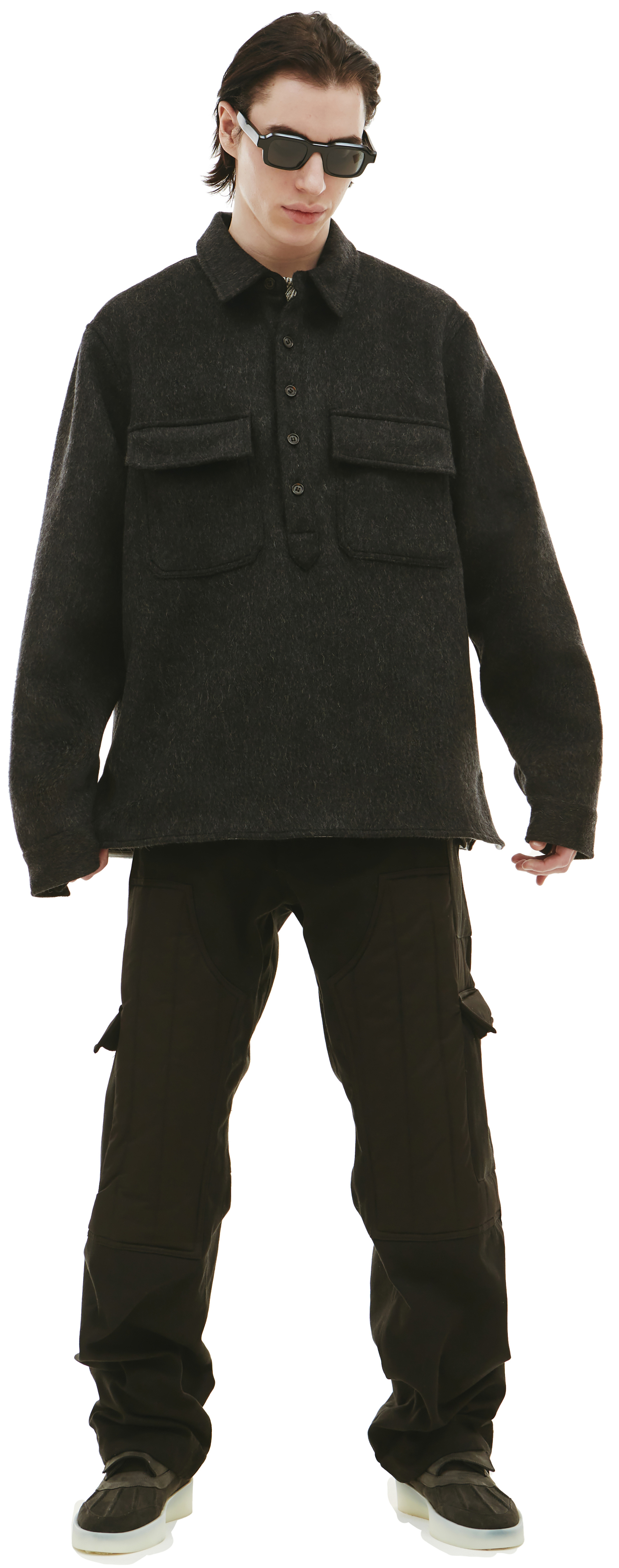 BTFL Шерстяная рубашка с карманами