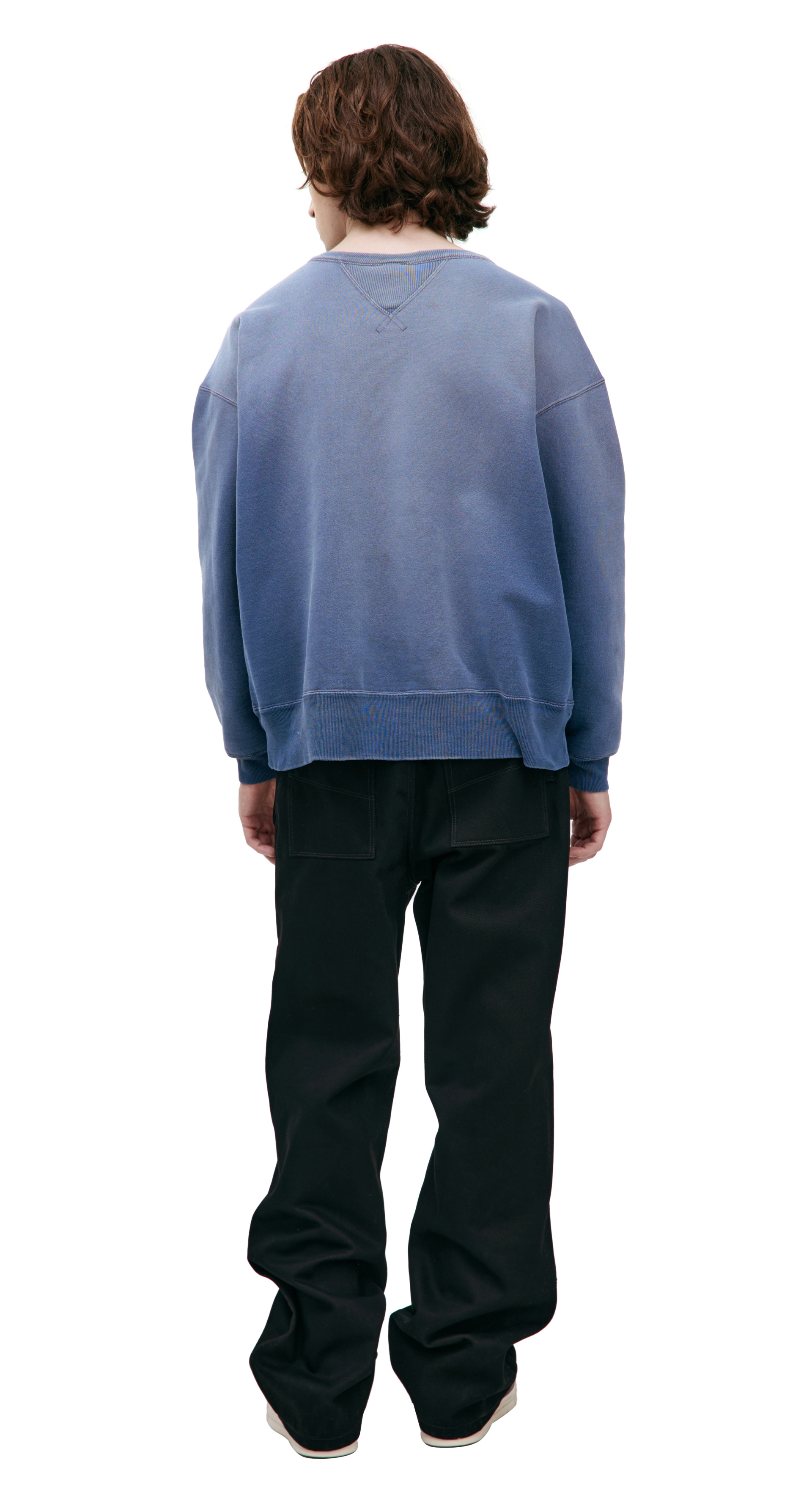 Saint Mxxxxxx Голубой свитшот с логотипом