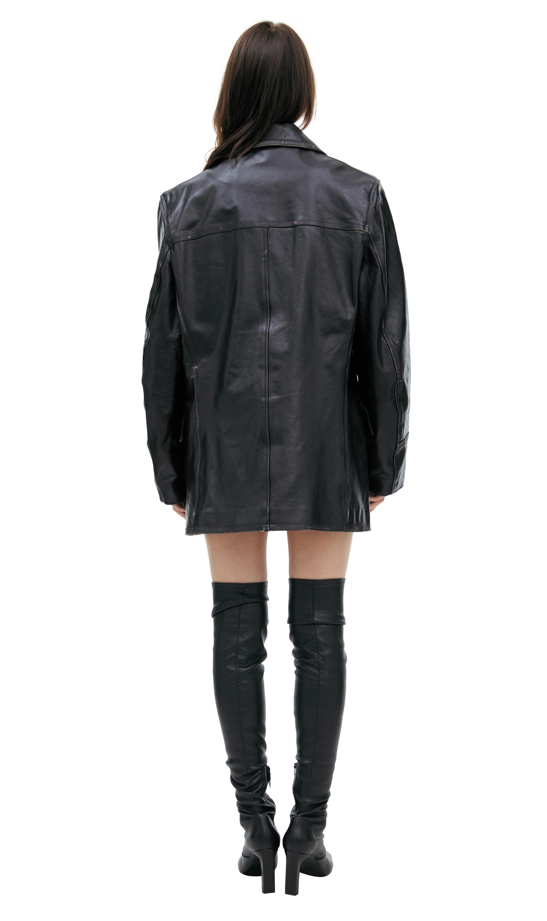 Enfants Riches Déprimés Двубортная куртка из кожи