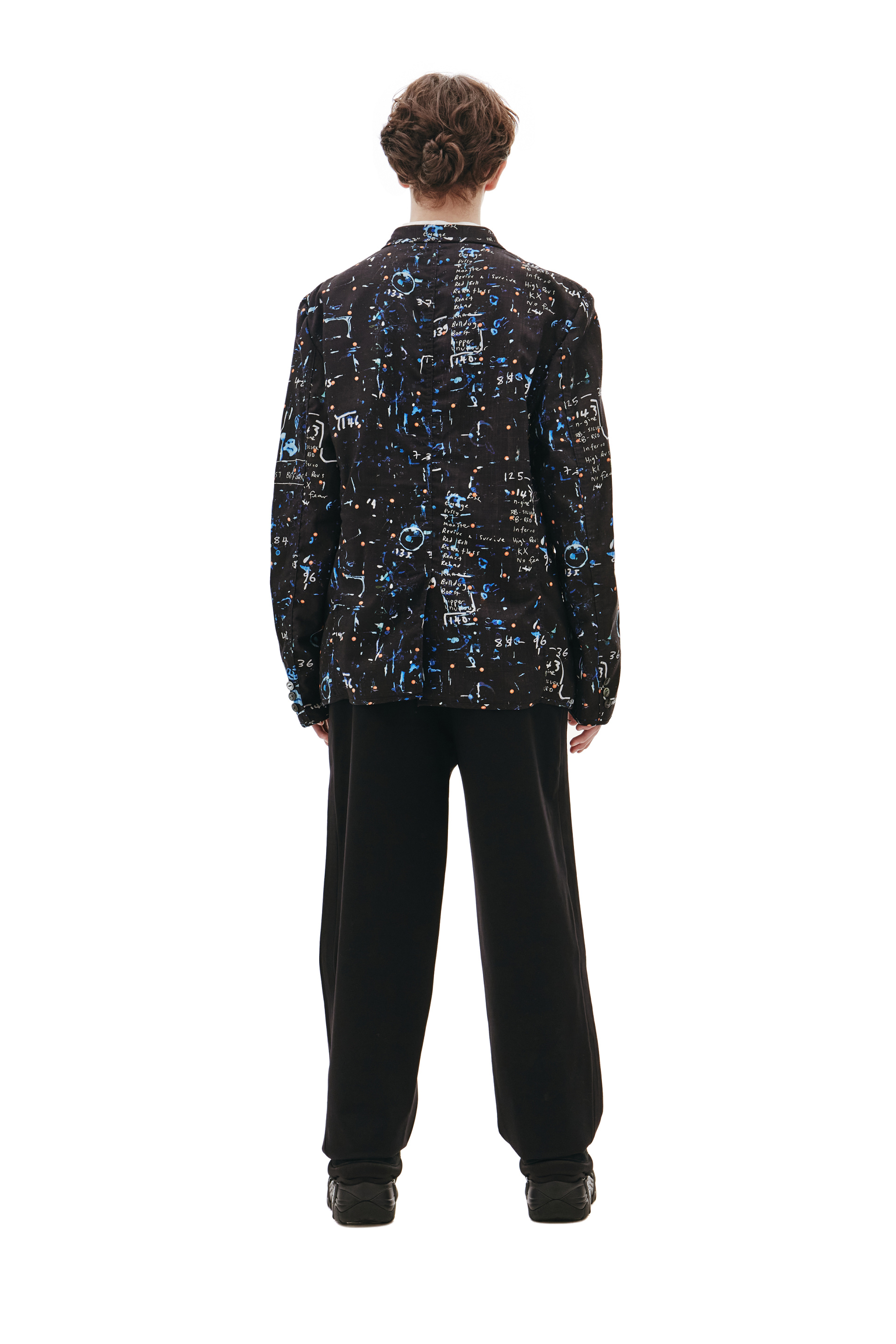 Junya Watanabe Черный пиджак из шерсти