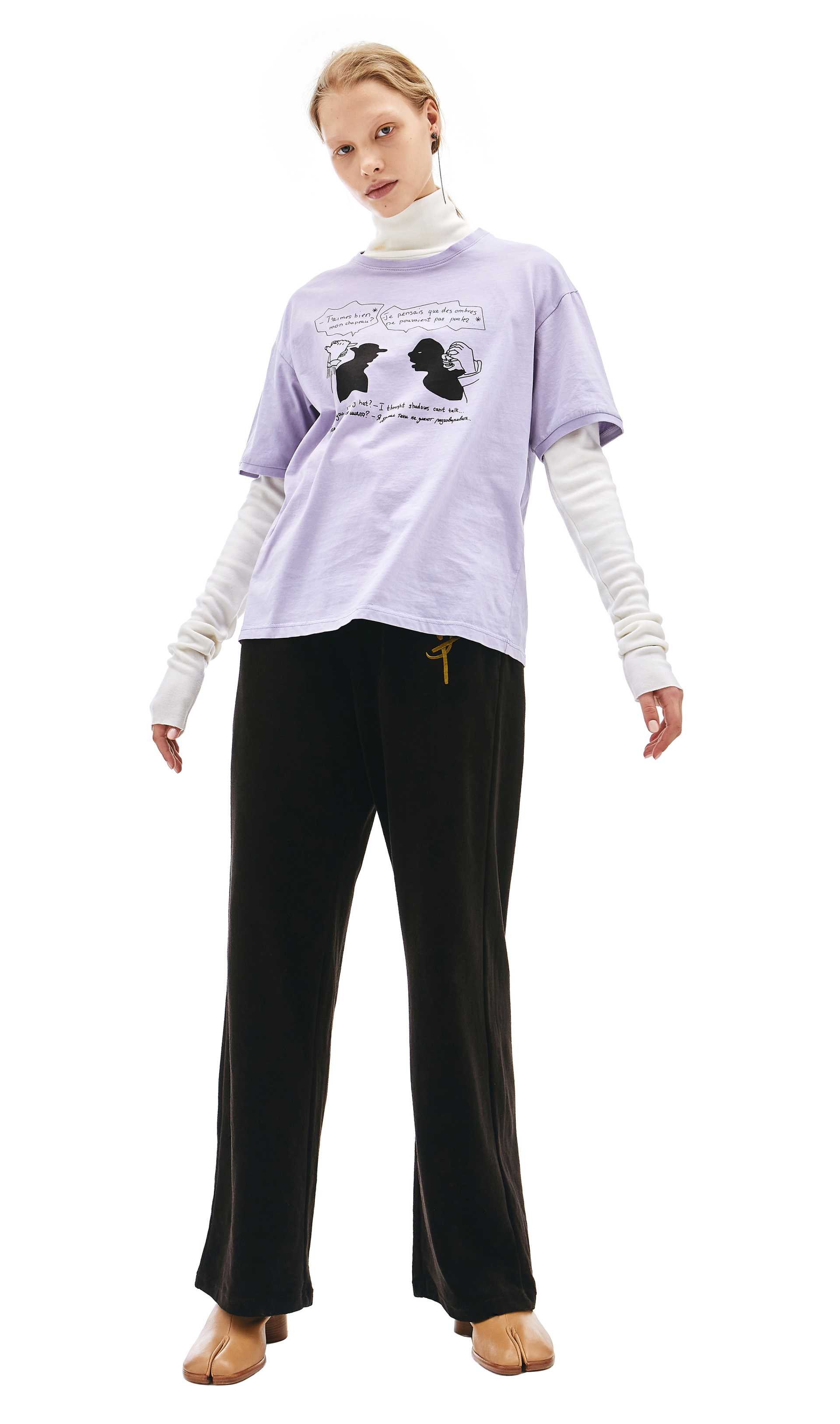 Vojettes Хлопковая футболка с принтом Диалог