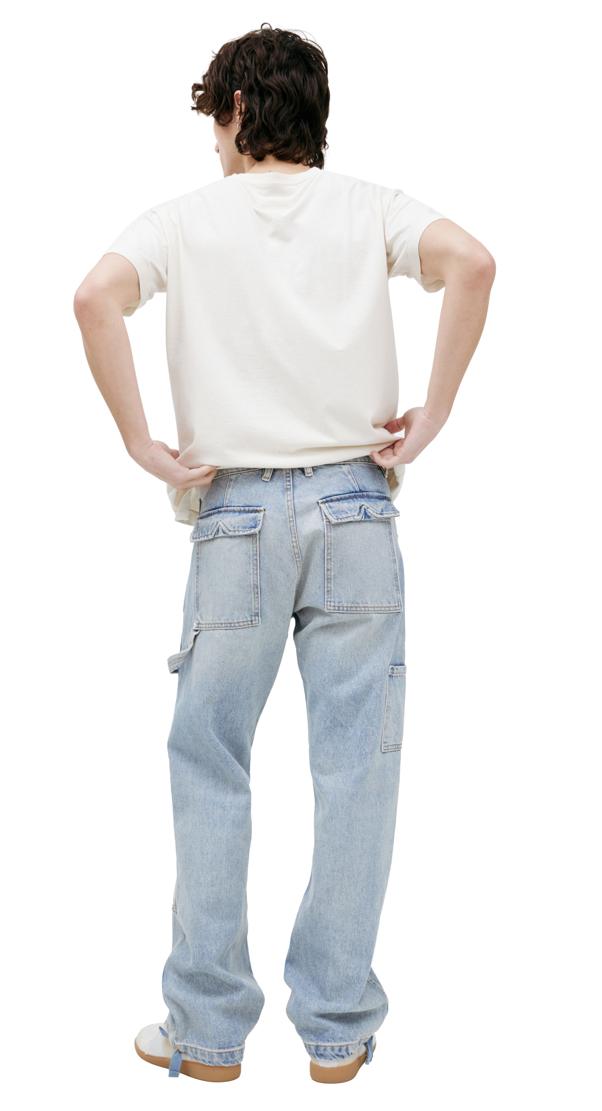 RHUDE Голубые джинсы карго