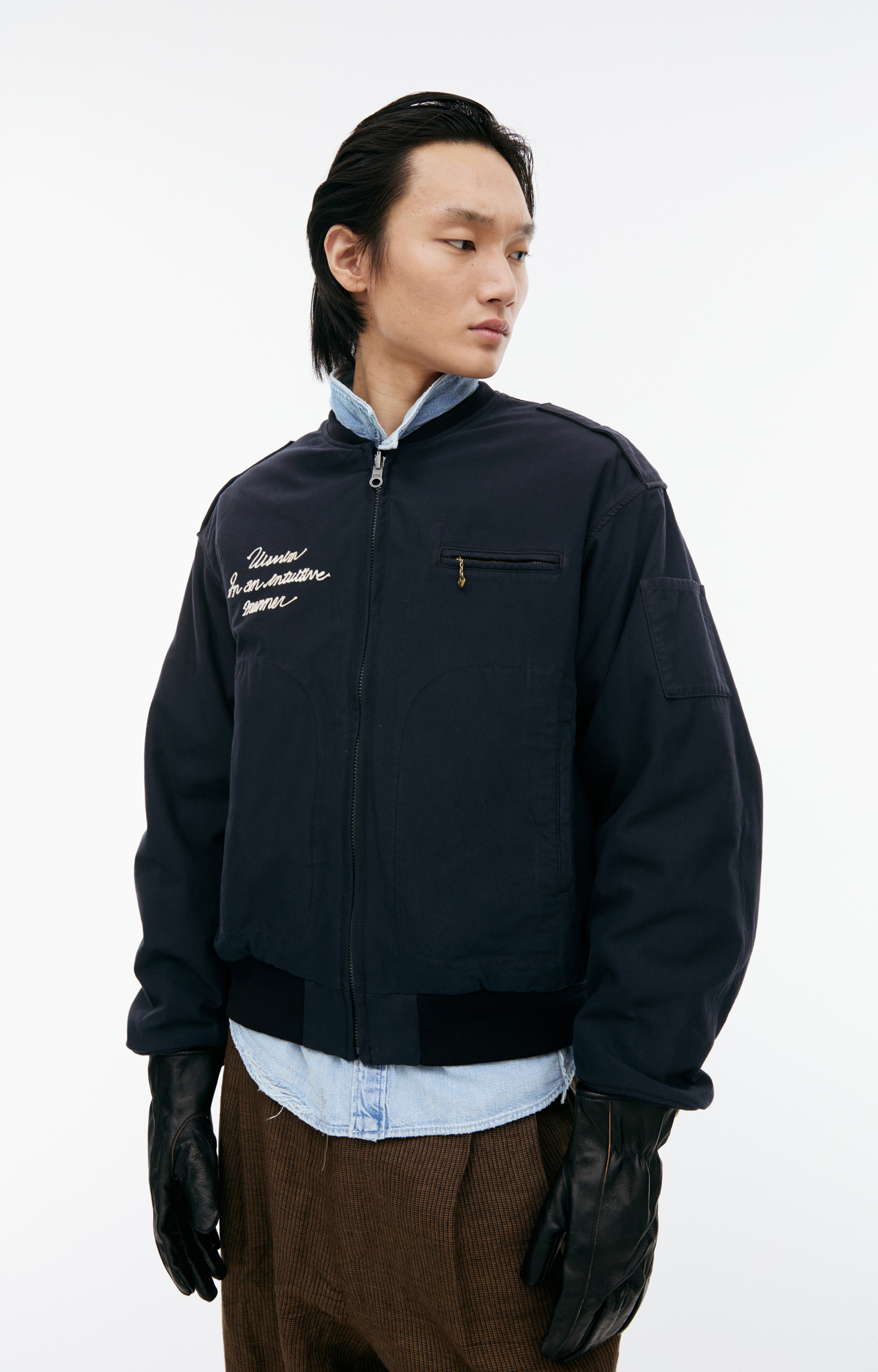 visvim Двусторонний бомбер с вышивкой