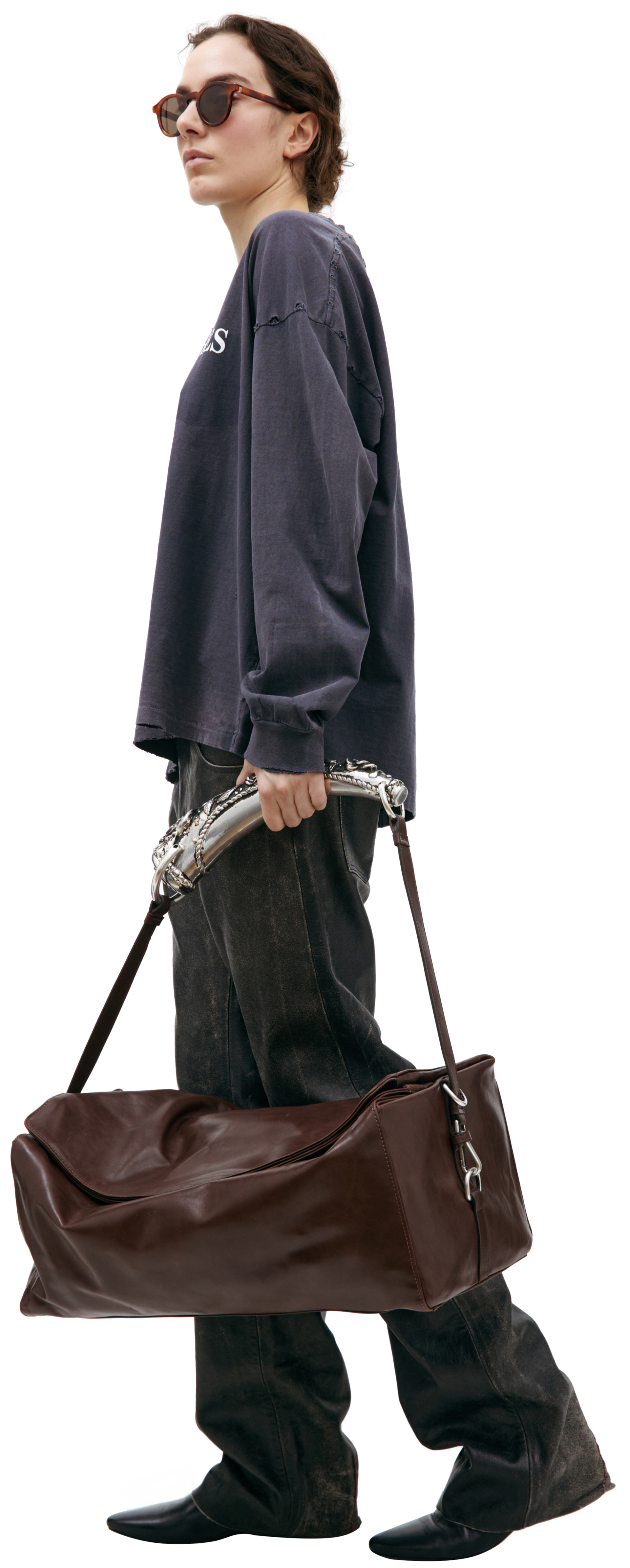 Enfants Riches Déprimés Рваный лонгслив с логотипом