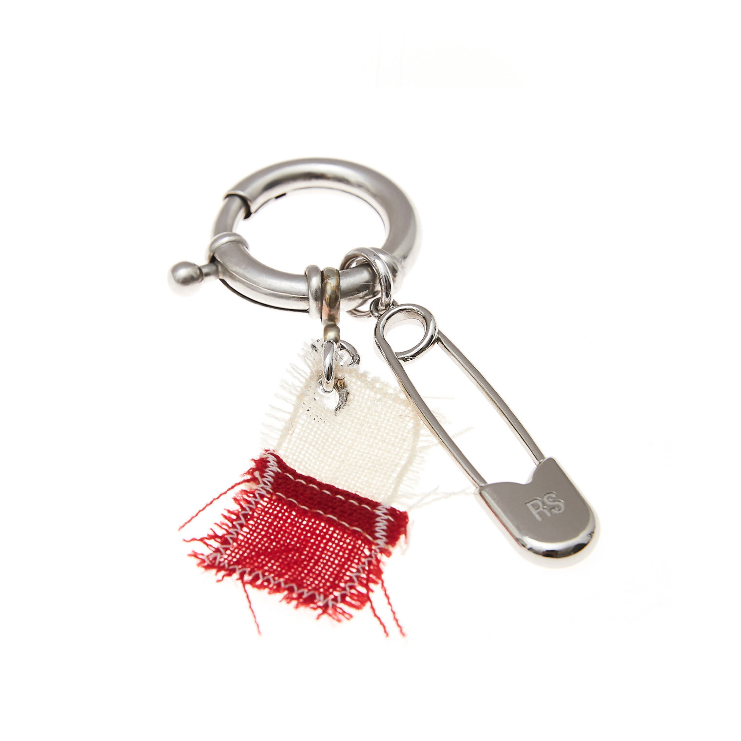 Raf Simons Серебристый брелок Safety Pin