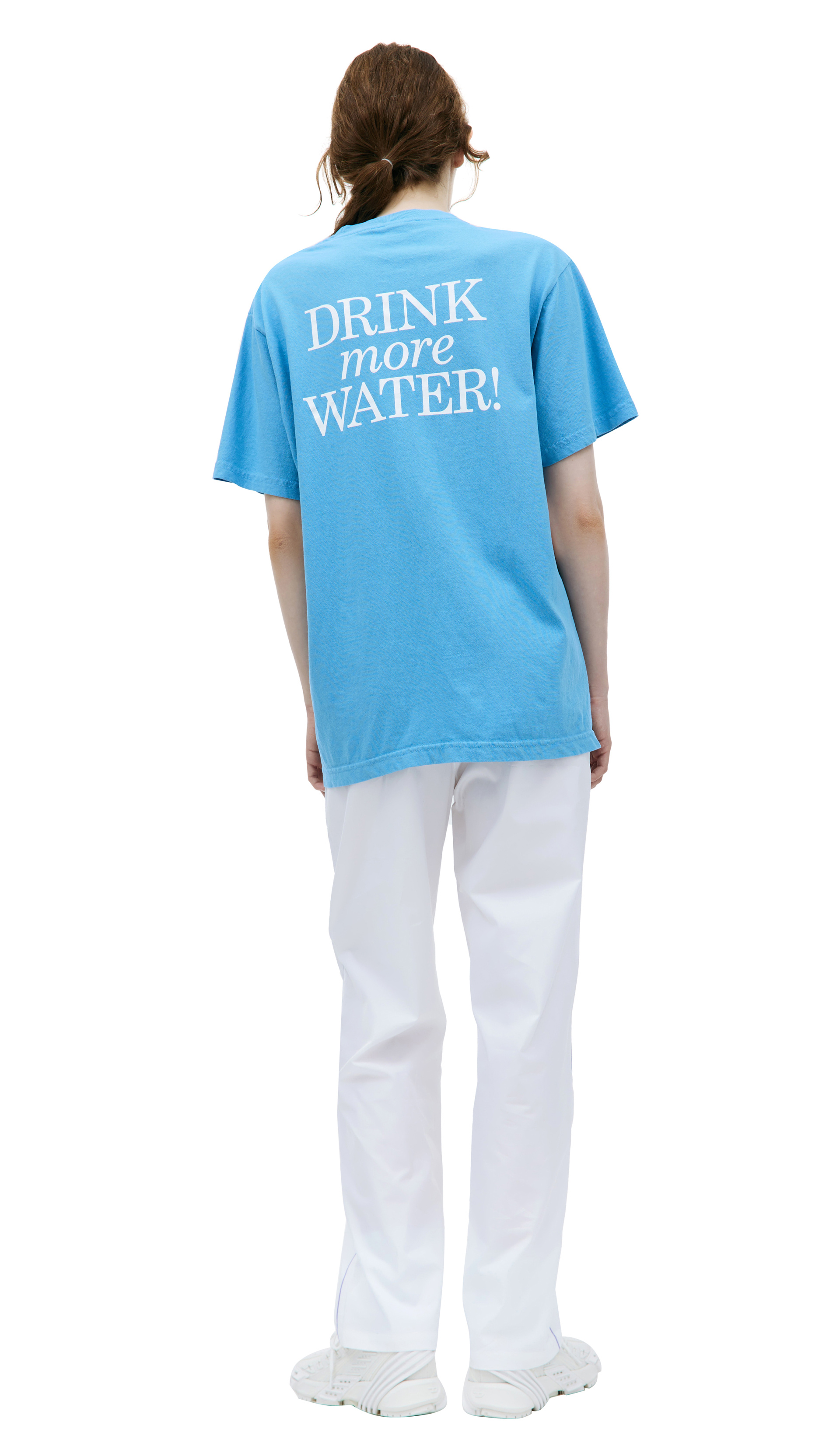 SPORTY & RICH Футболка с принтом \'Drink More Water\'