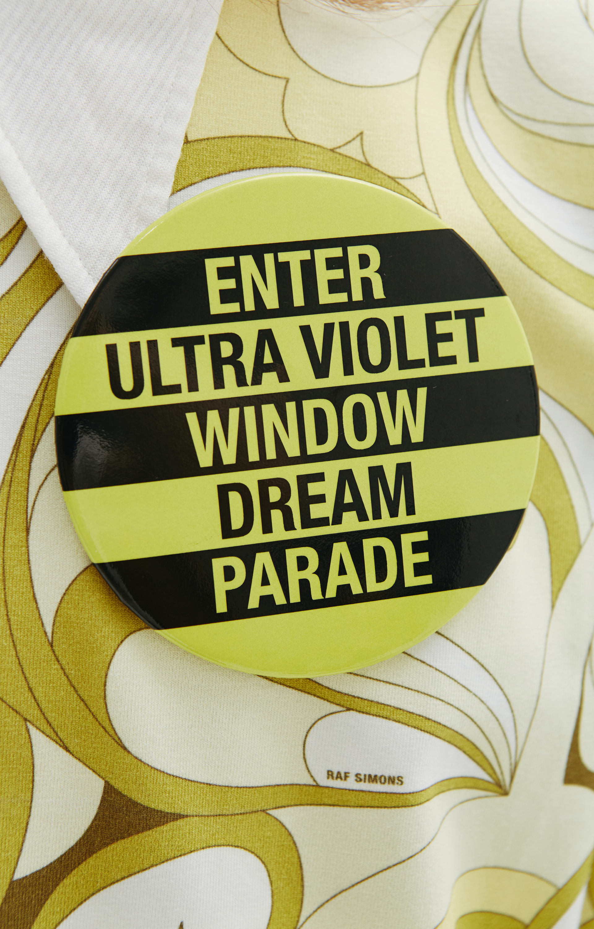 Raf Simons Желтая хлопковая футболка