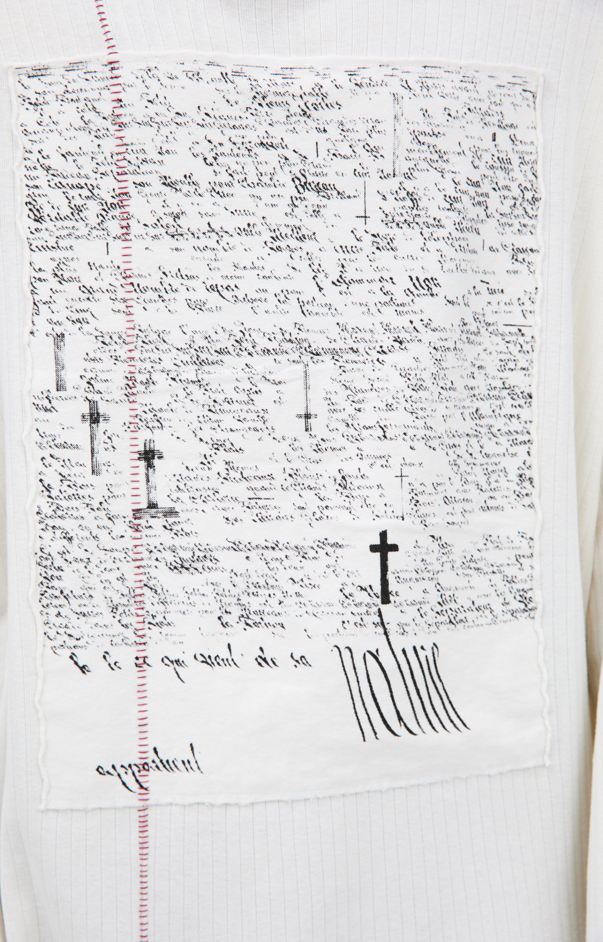 Enfants Riches Déprimés Белый лонгслив с патчем