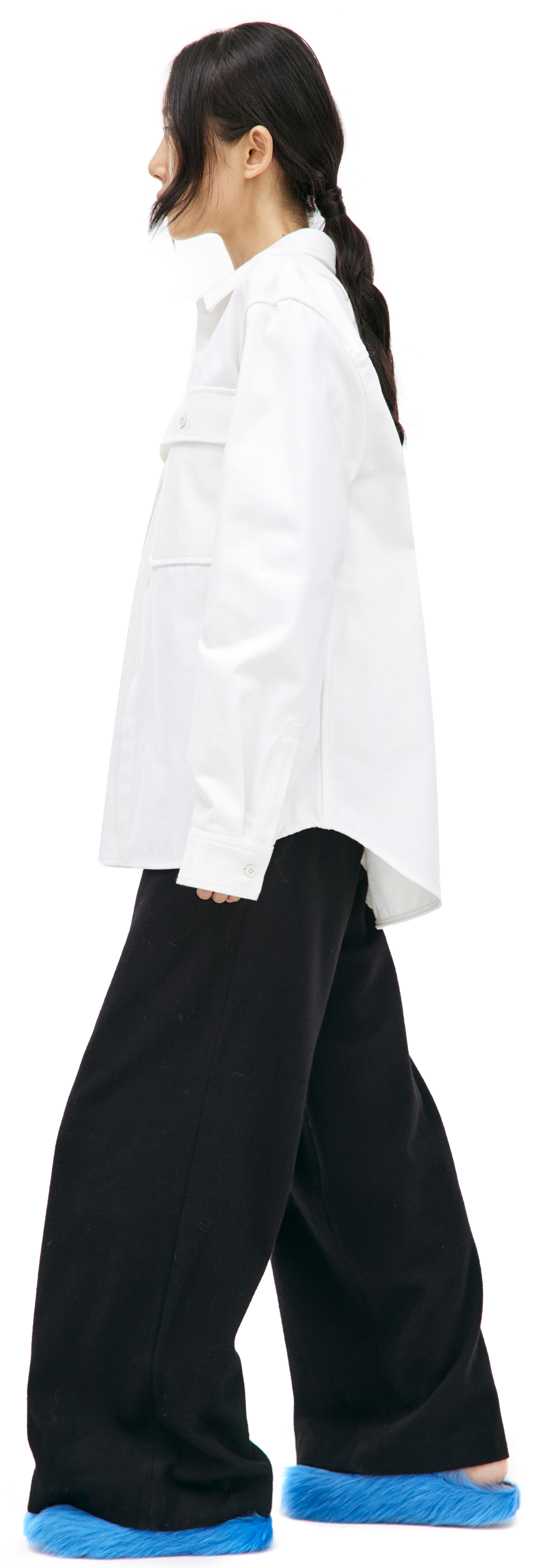 Jil Sander Джинсовая рубашка с накладными карманами