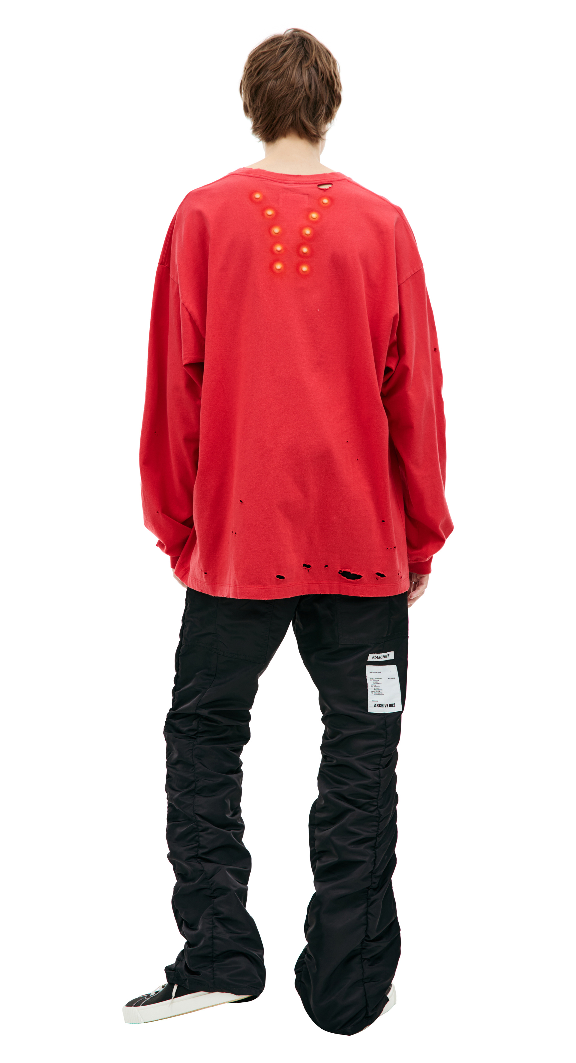 Doublet Рваный лонгслив \'Magnetism\'