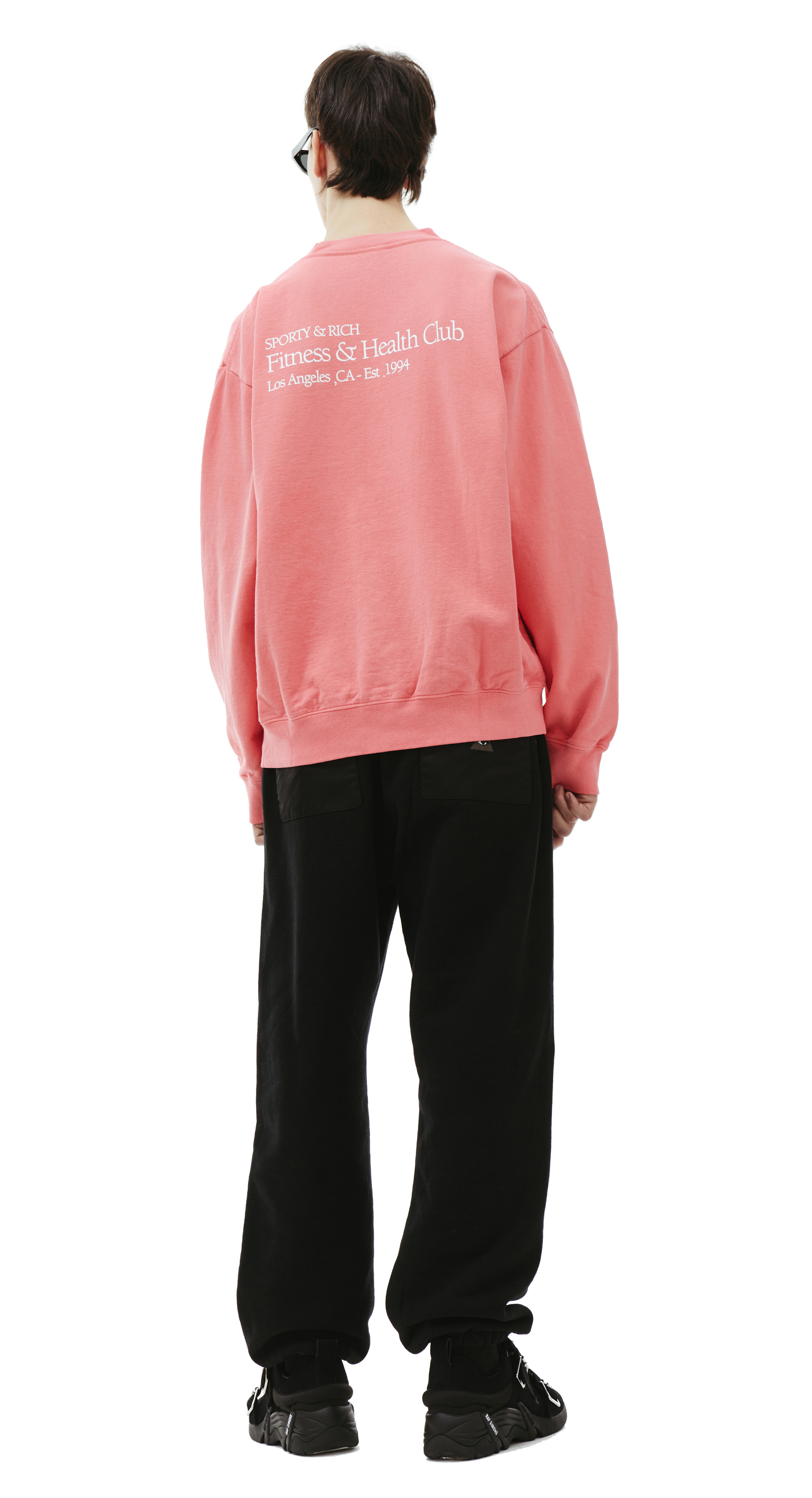 SPORTY & RICH Свитшот с принтом Fitness and Health Club