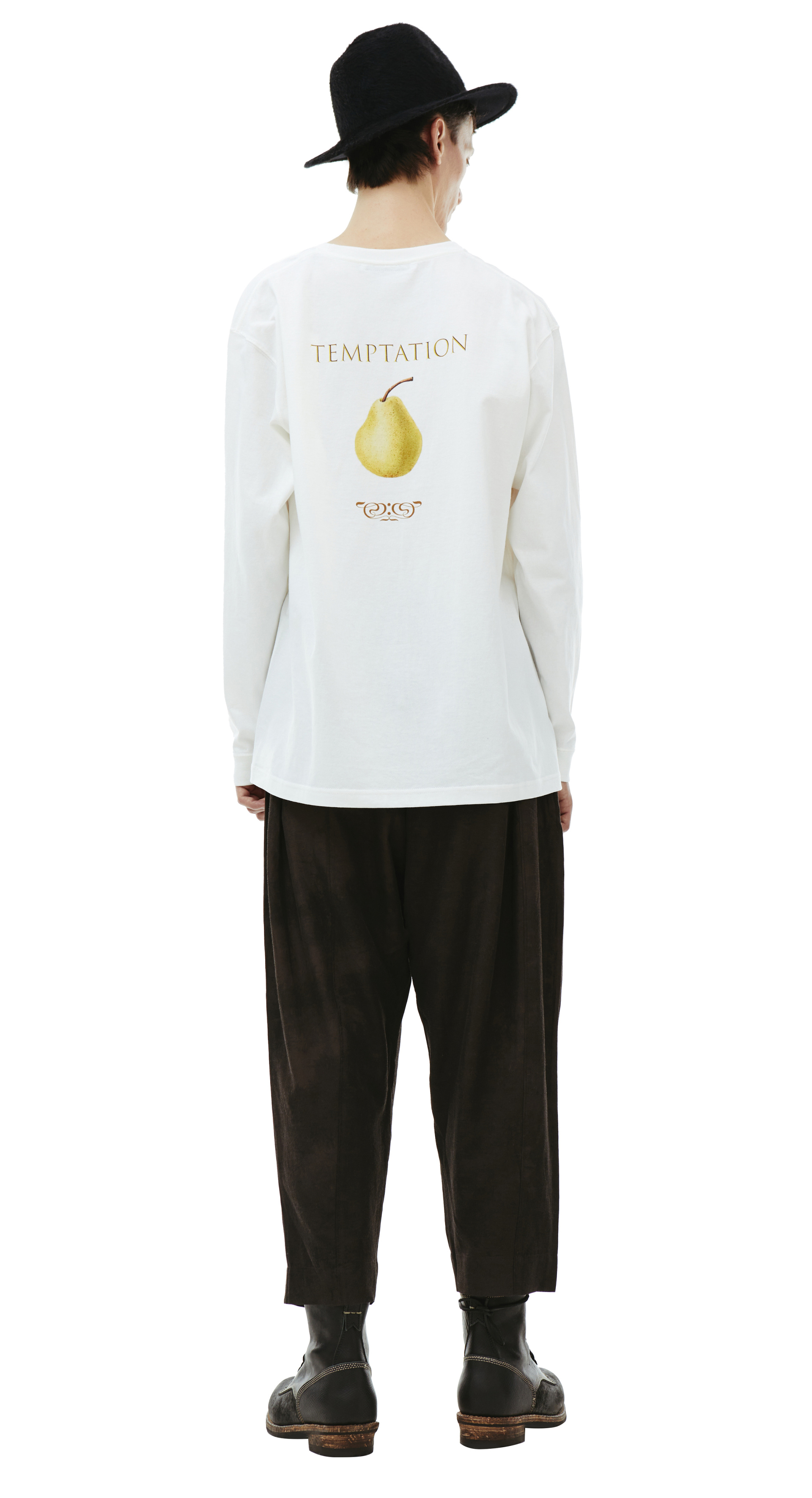 Children of the discordance Белый лонгслив с принтом