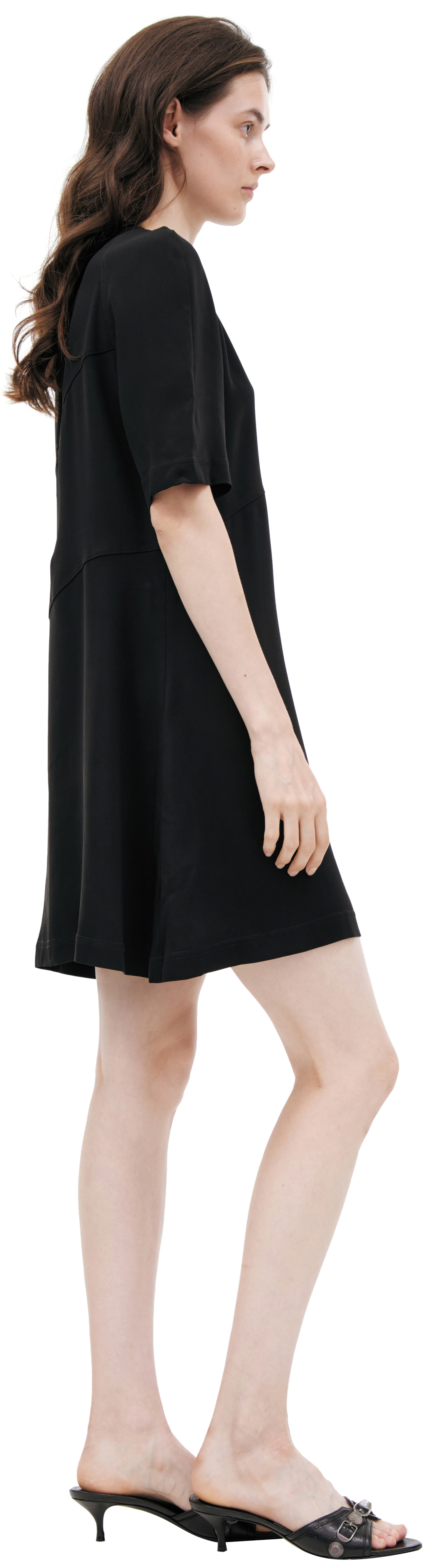 Jil Sander Черное платье мини