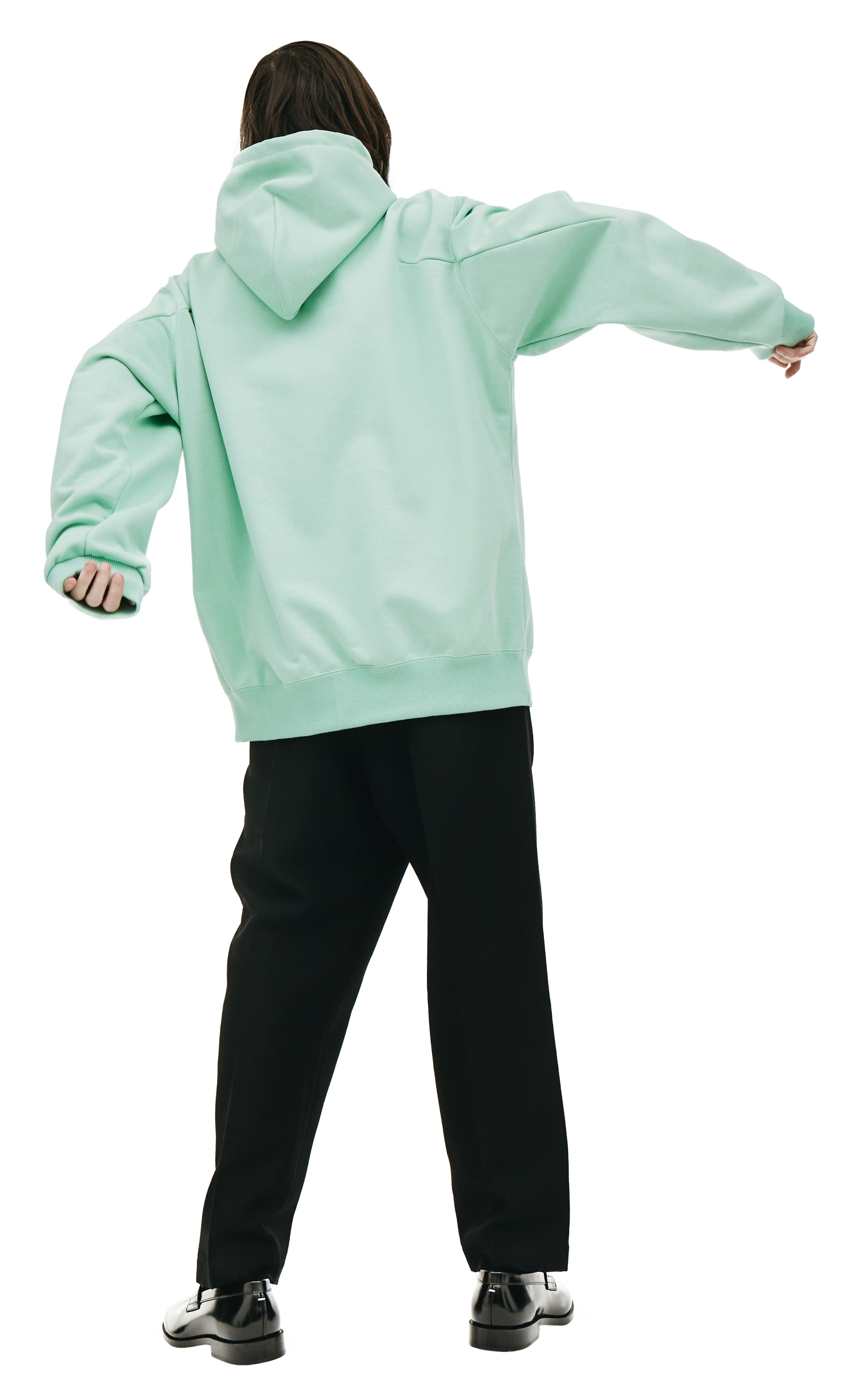 Doublet Мятное худи с вышивкой Anniversary