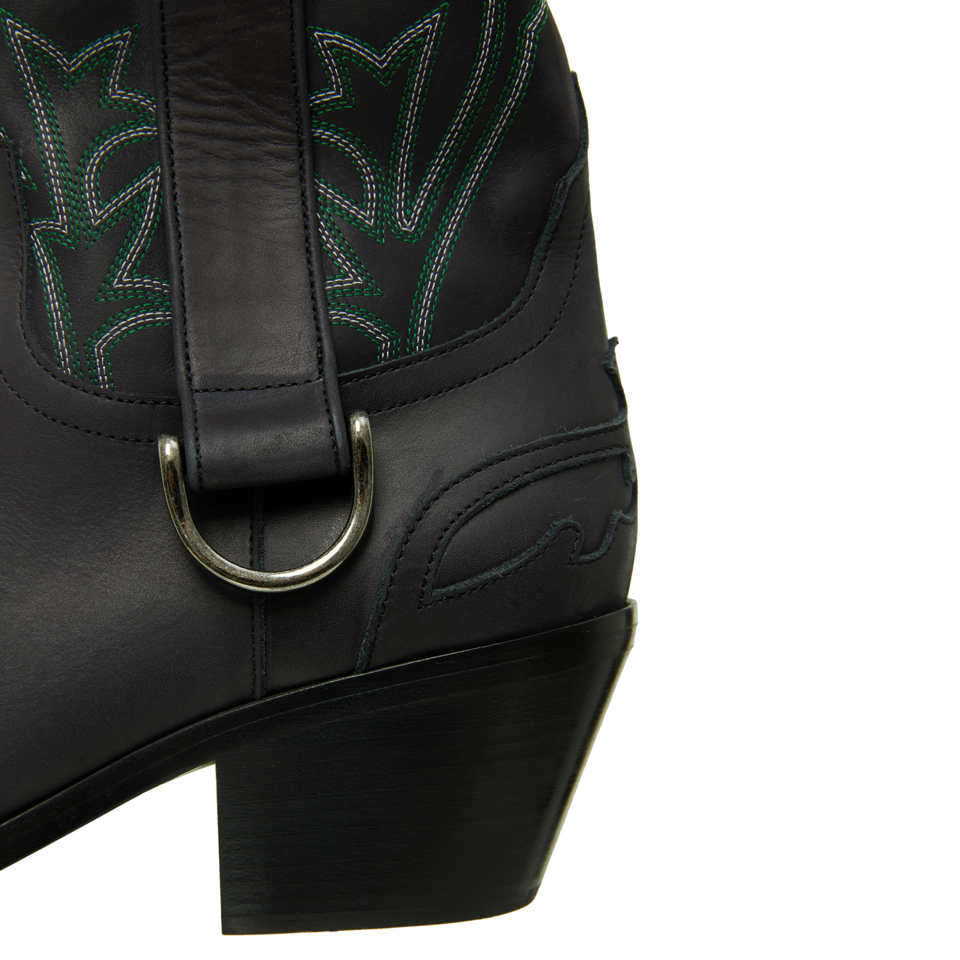 Enfants Riches Déprimés Кожаные сапоги с вышивкой