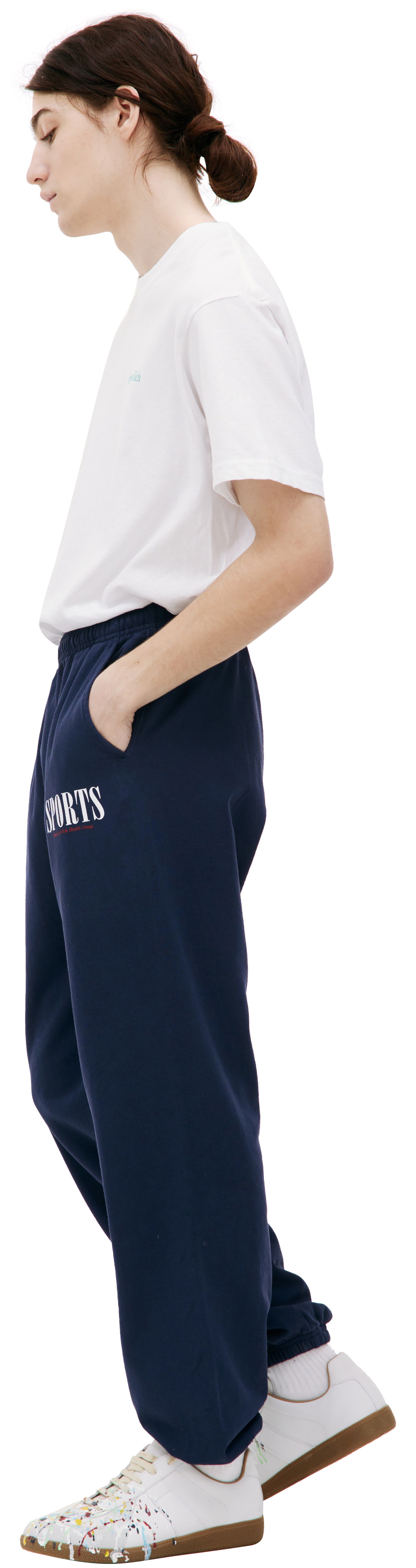 SPORTY & RICH Спортивные брюки с принтом Health Club