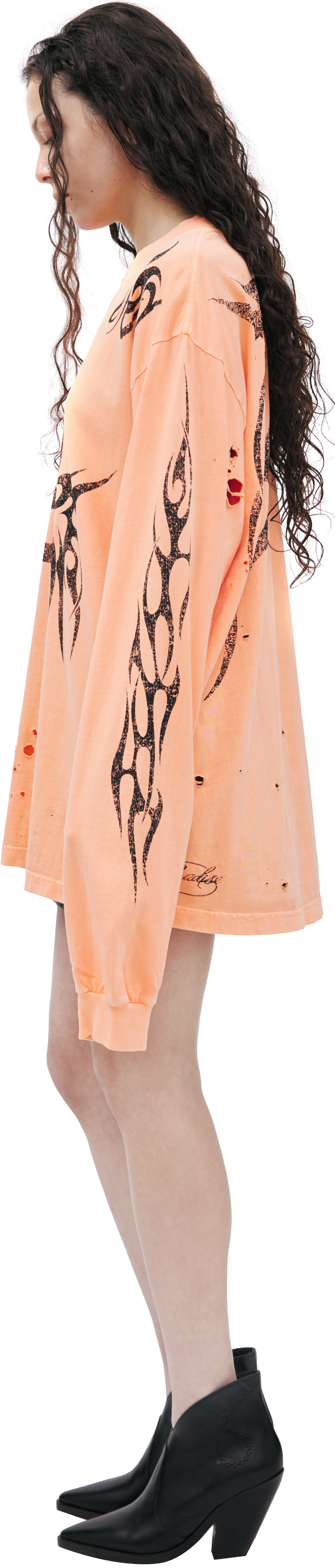 Hellstar Лонгслив с рваным эффектом