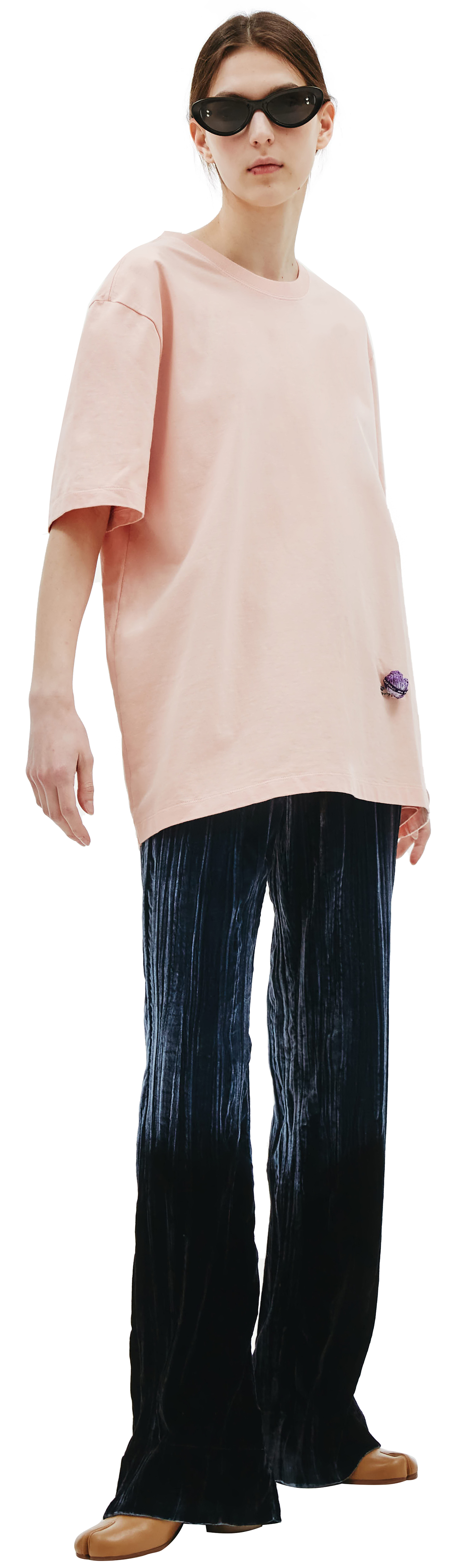 Doublet Футболка из хлопка с нашивкой