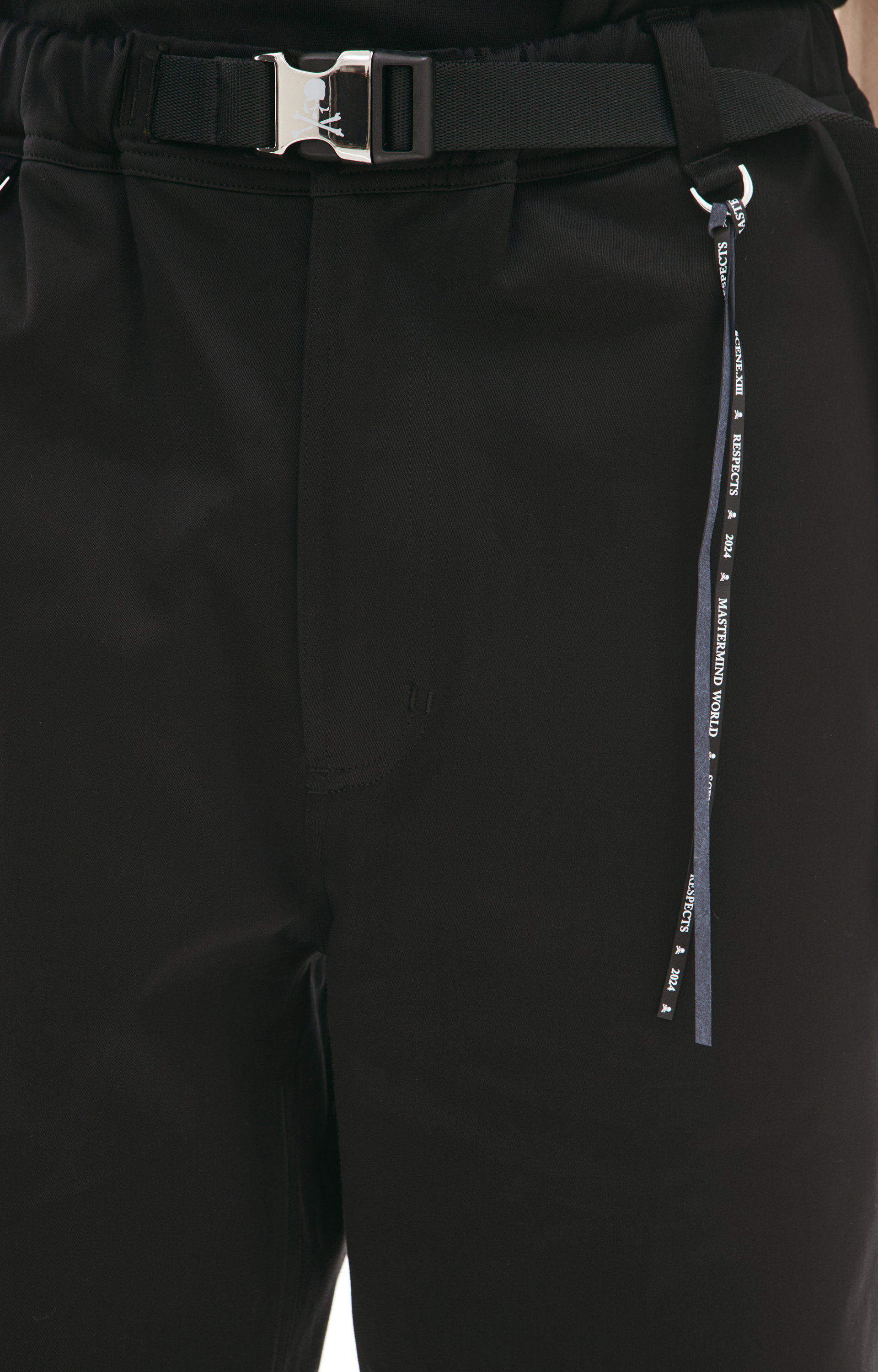 Mastermind WORLD Черные брюки с ремнем