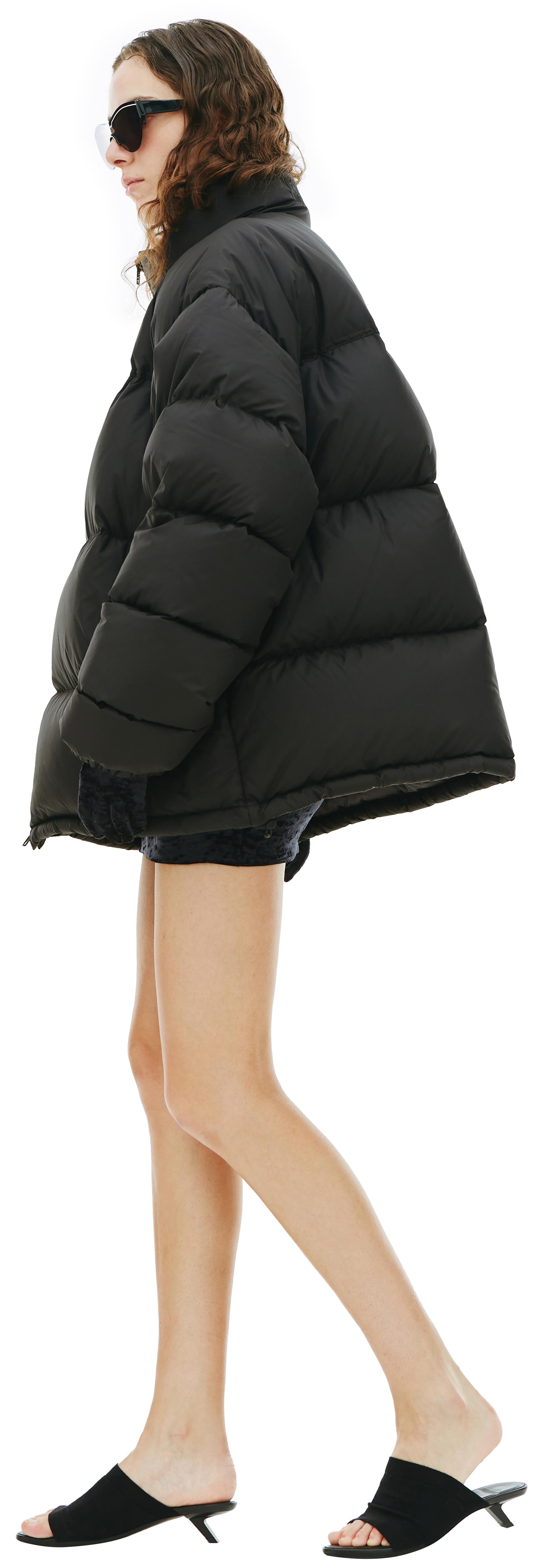 VETEMENTS Черный пуховик с логотипом