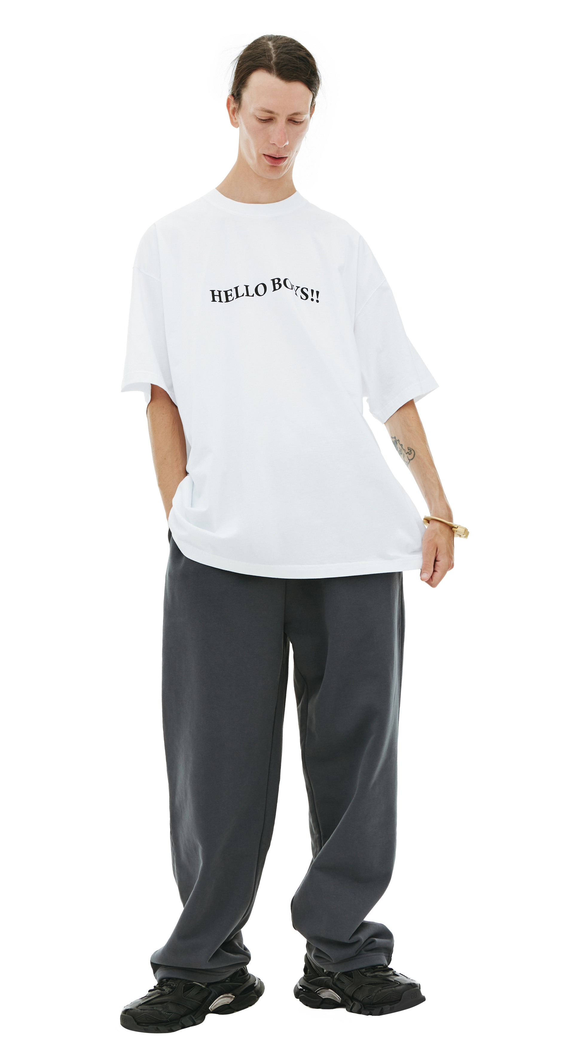 VETEMENTS Футболка с принтом \'Hello boys\'