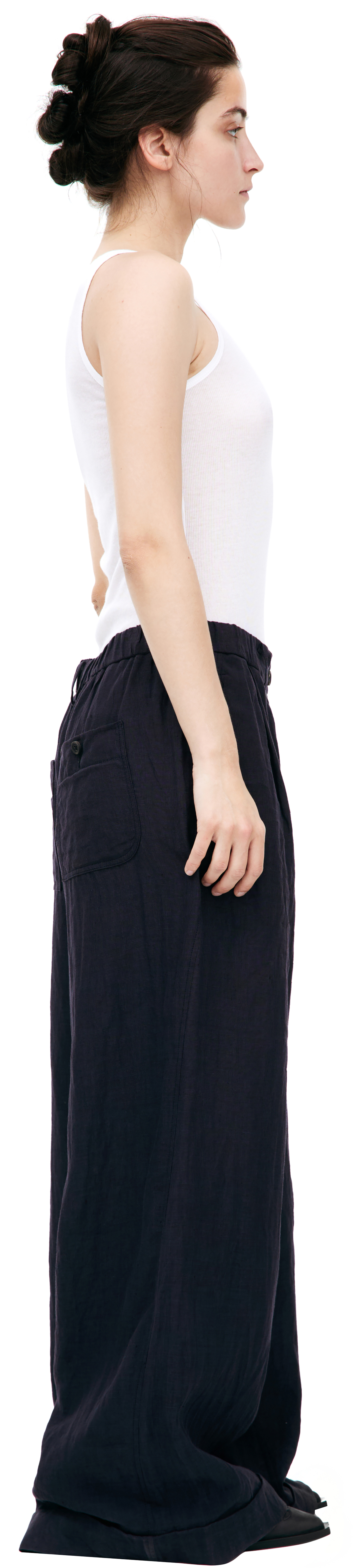 Ziggy Chen Широкие брюки из льна