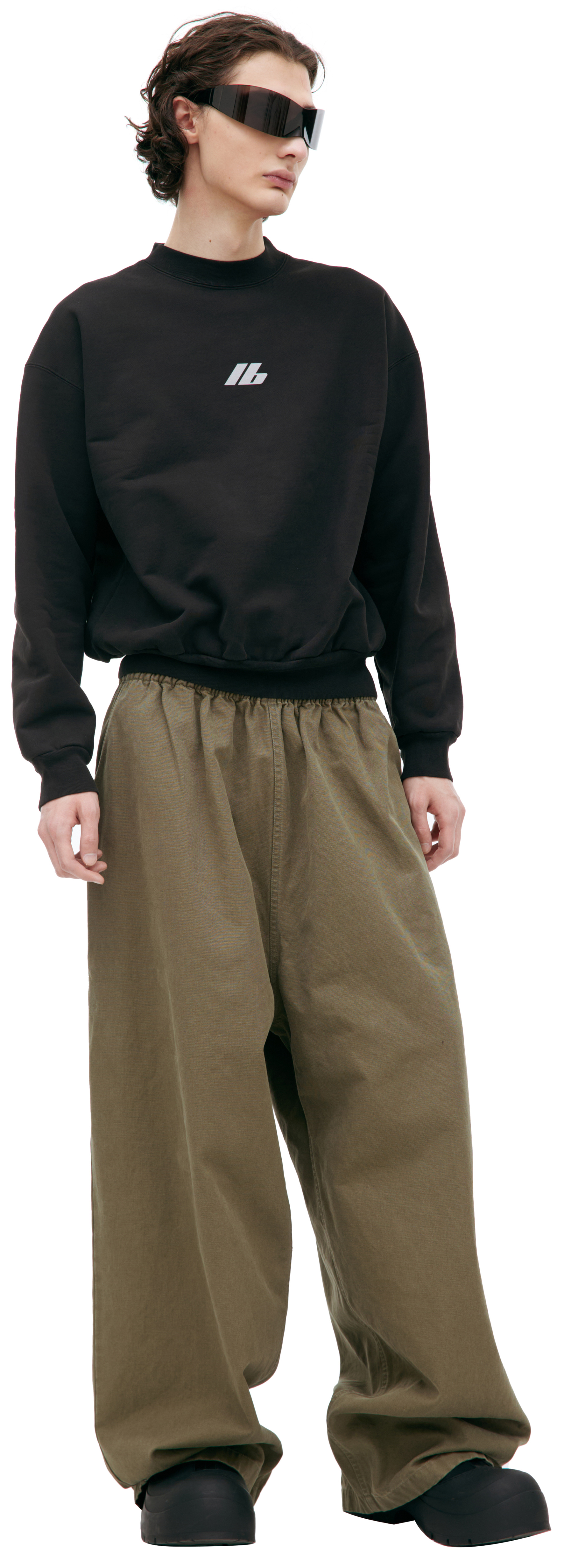 Balenciaga Черный свитшот с логотипом