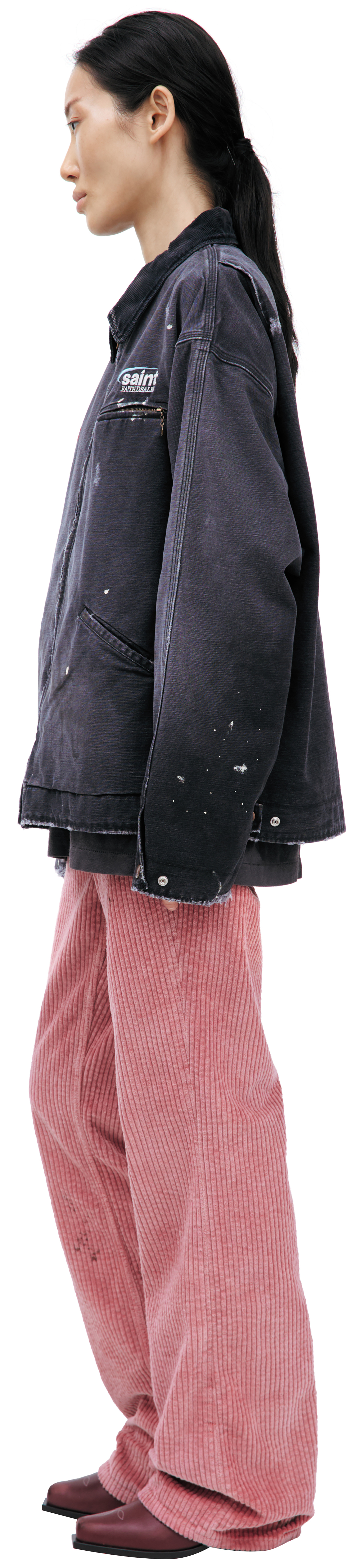 Saint Mxxxxxx Серая куртка из денима