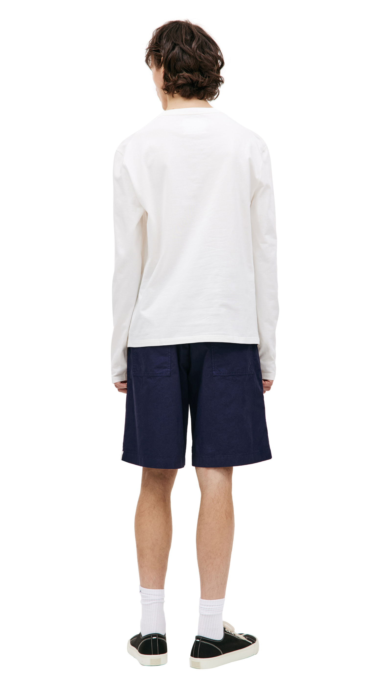 Jil Sander Белый лонгслив с логотипом