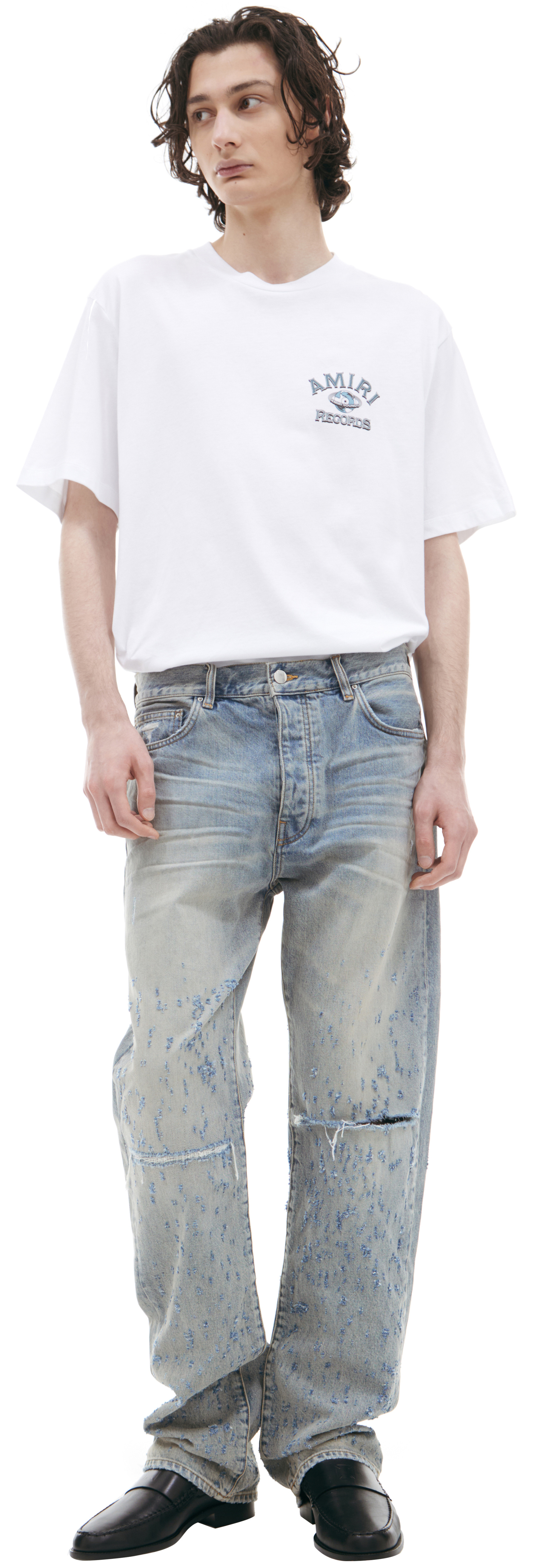 AMIRI Рваные джинсы с потертостями
