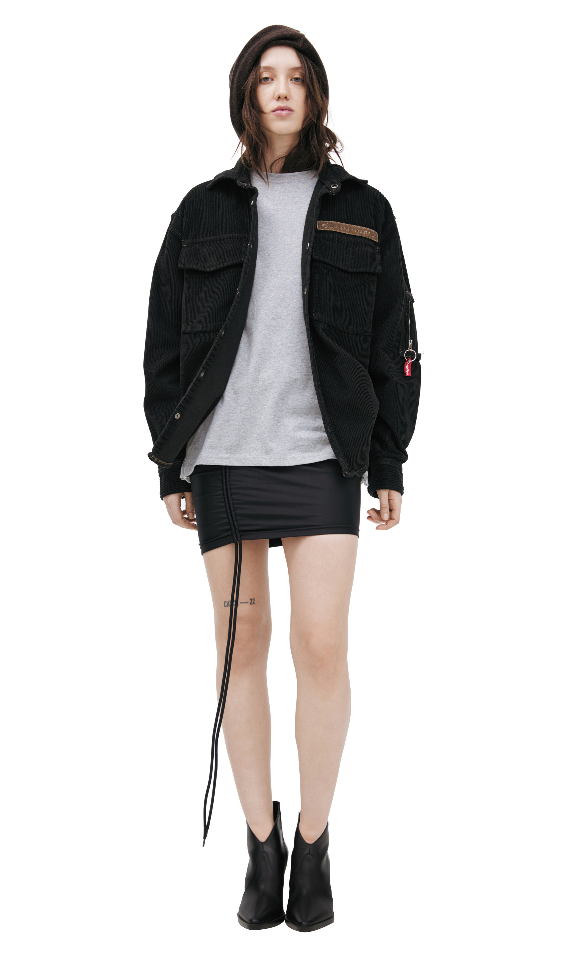 PROTOTYPES Вельветовая рубашка с накладными карманами