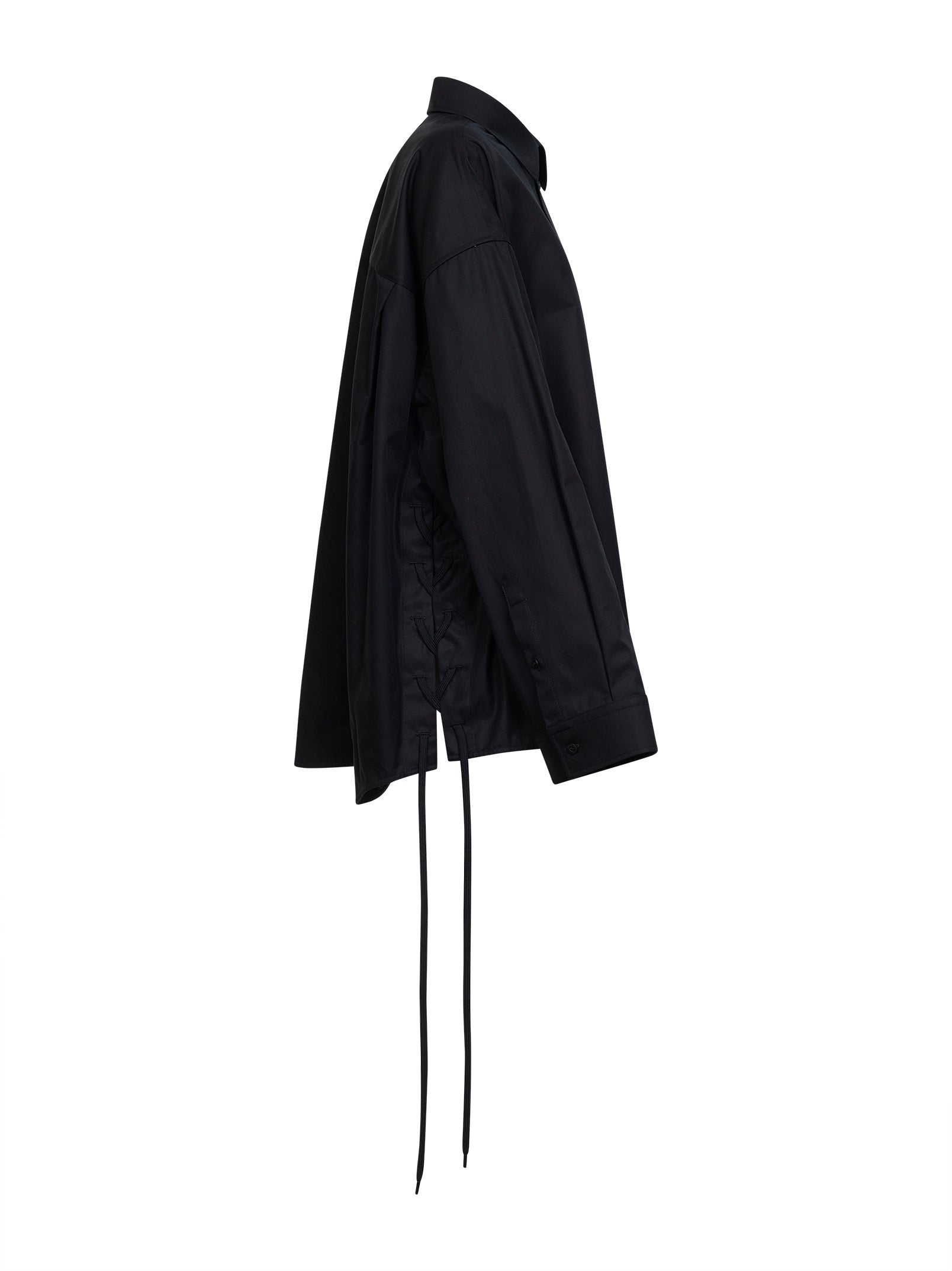 Balenciaga Черная рубашка оверсайз