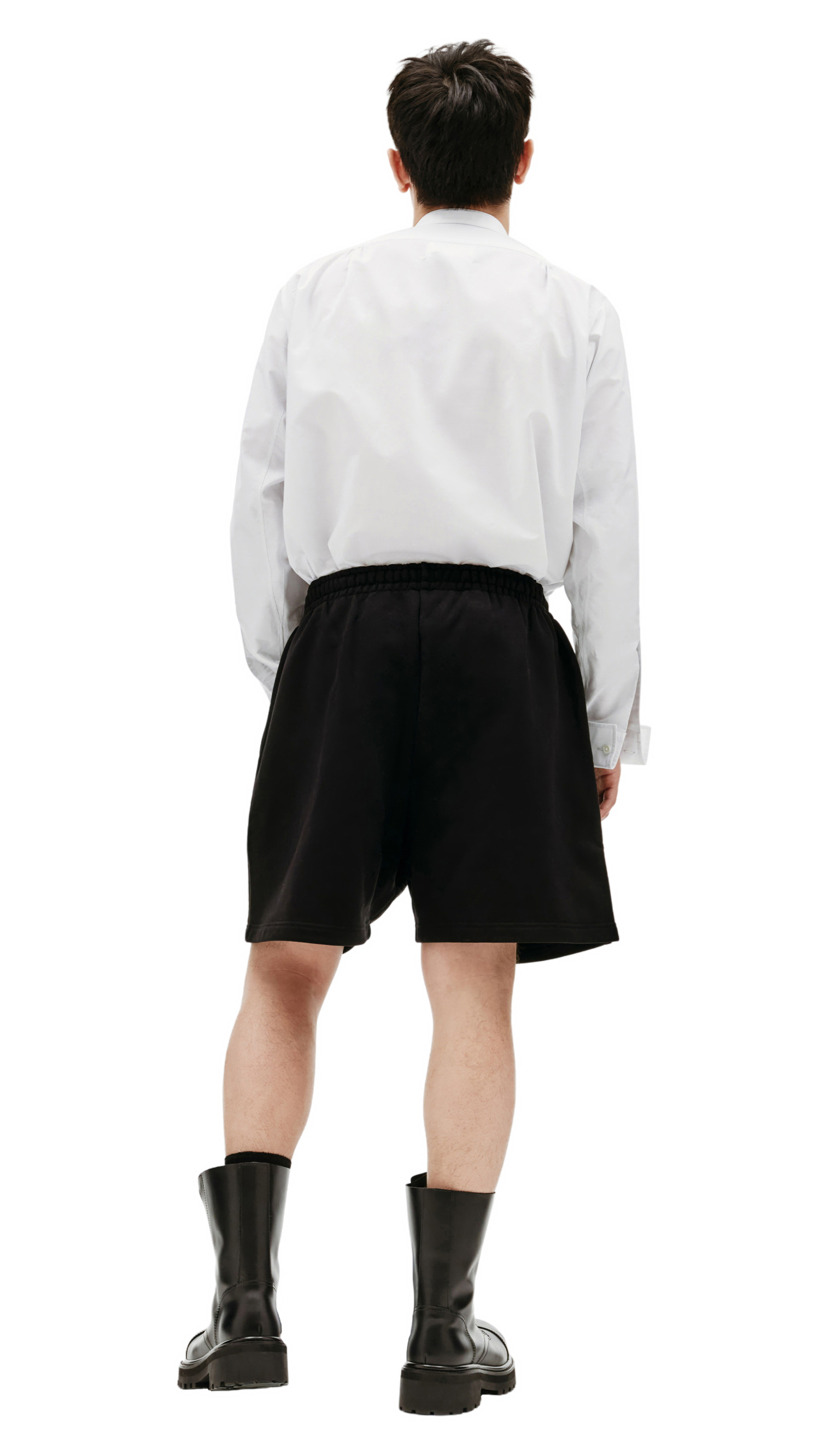 Balenciaga Черные хлопковые шорты