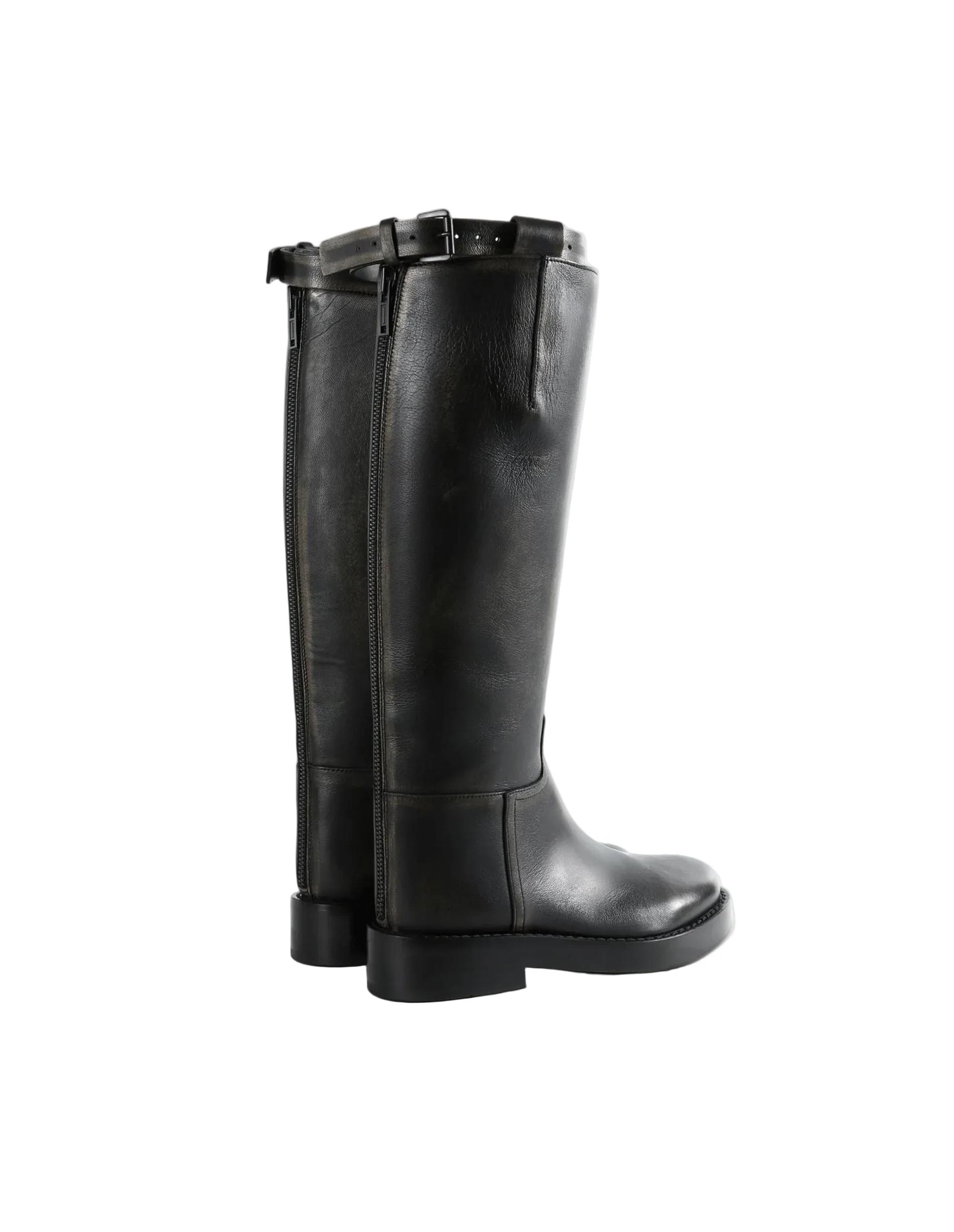 Ann Demeulemeester Кожаные сапоги STAN RIDING