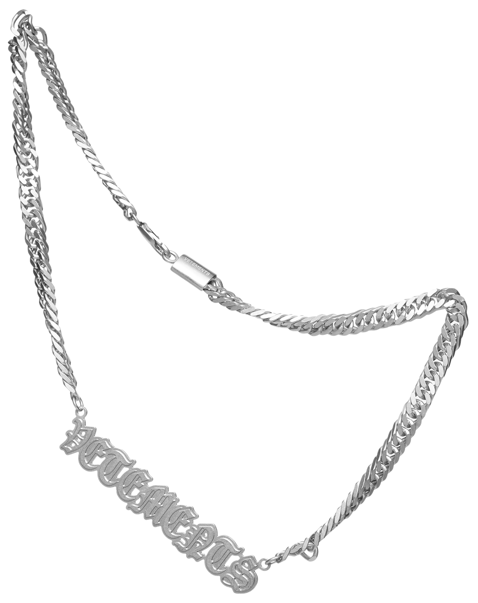 VETEMENTS Колье с готическим логотипом
