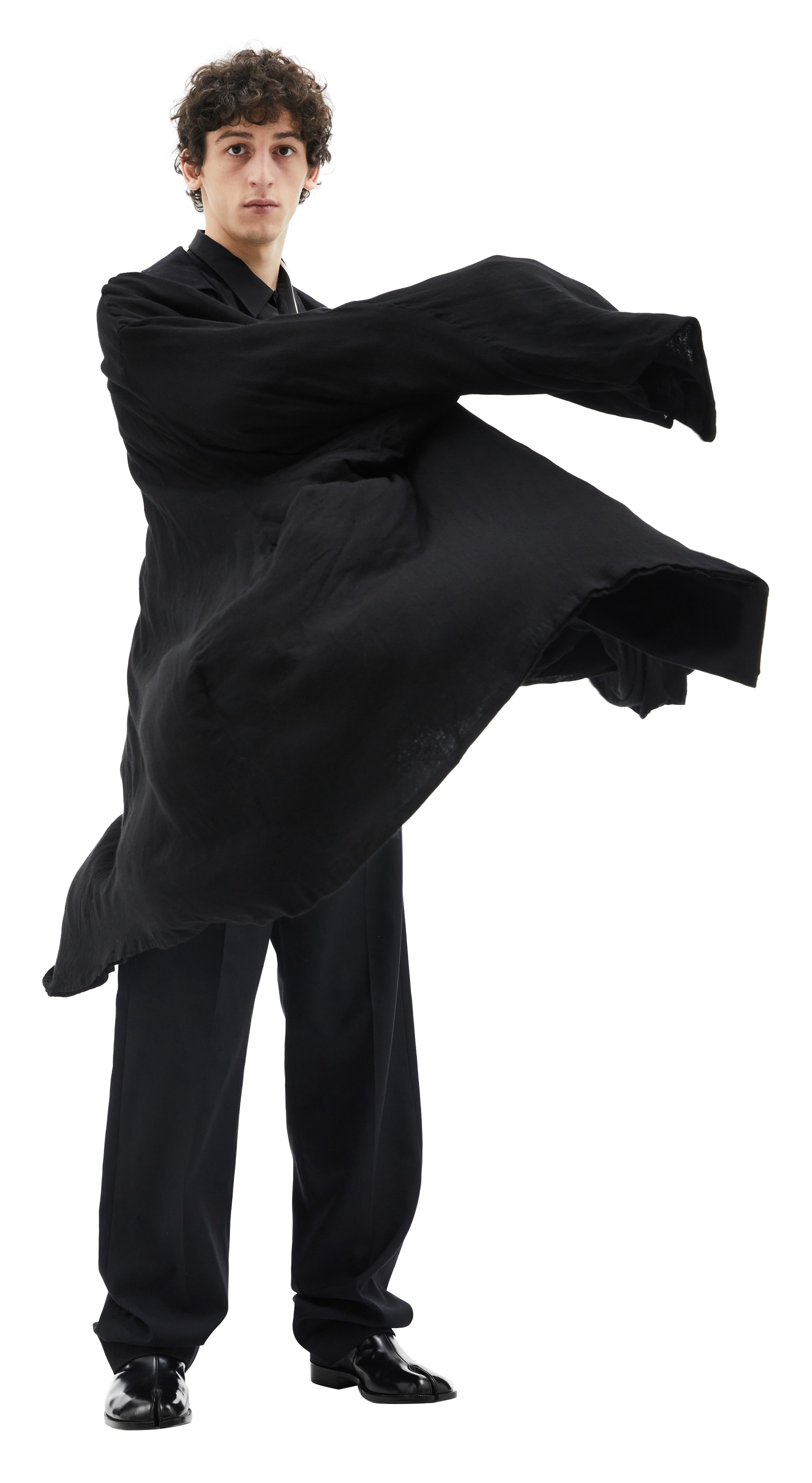 Yohji Yamamoto Пальто с объемными рукавами