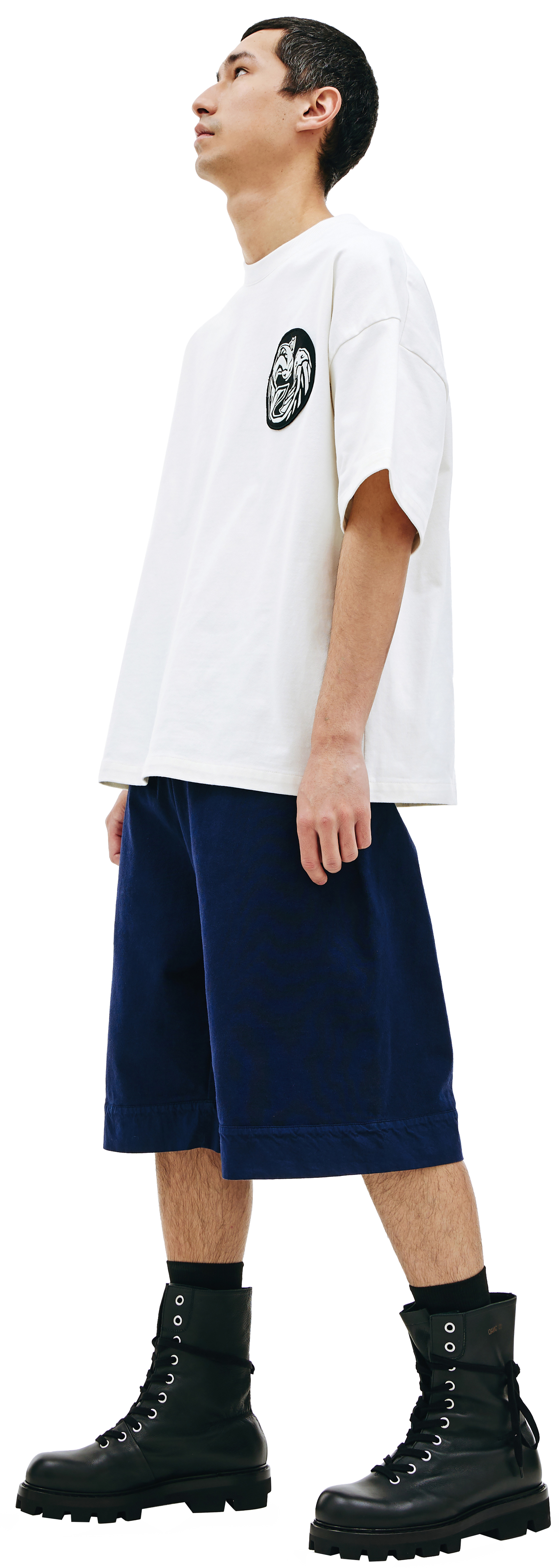 Jil Sander Футболка с нашивкой Рыбы