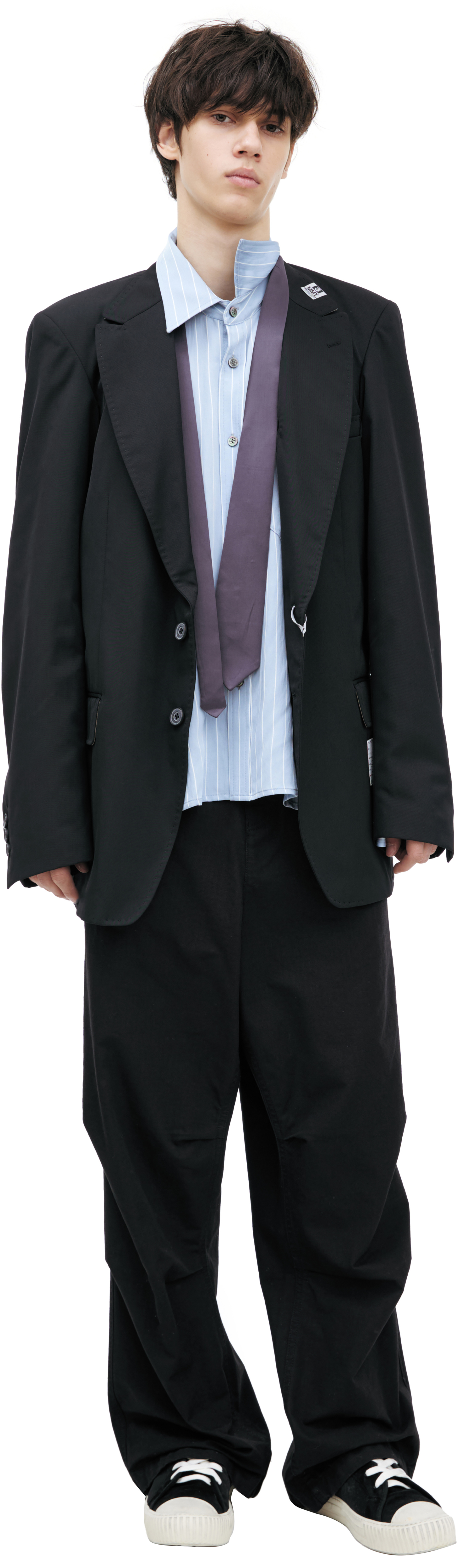 Maison Mihara Yasuhiro Пиджак с вшитой рубашкой