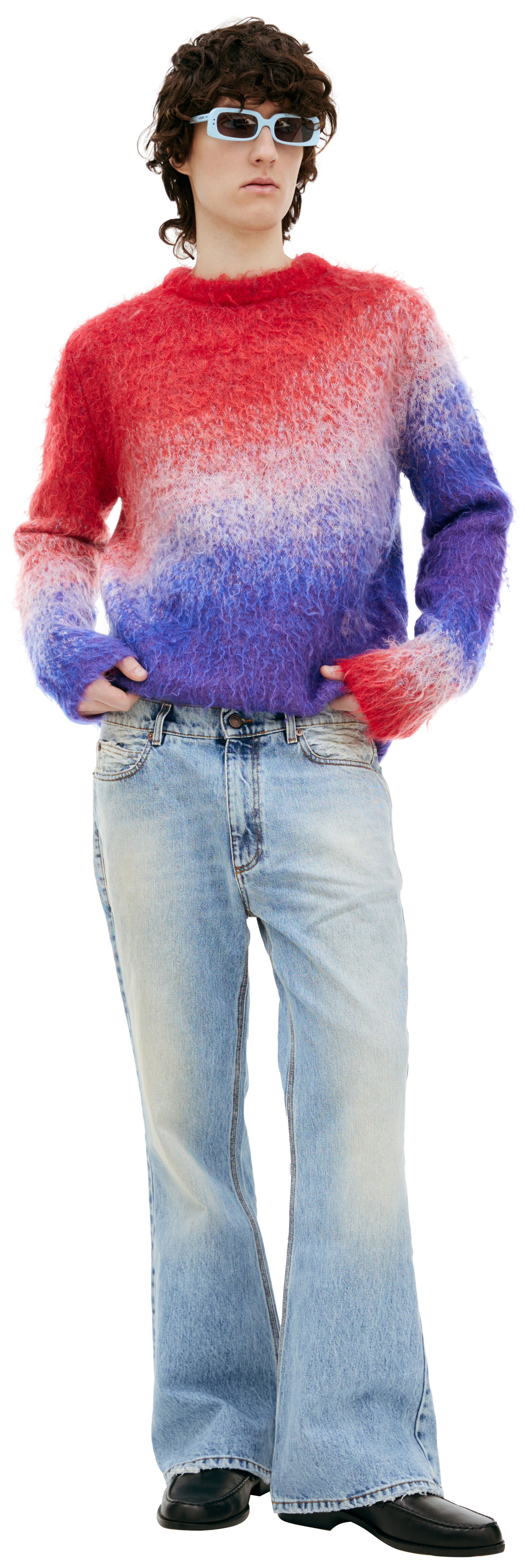 ERL Джинсы клеш со швами