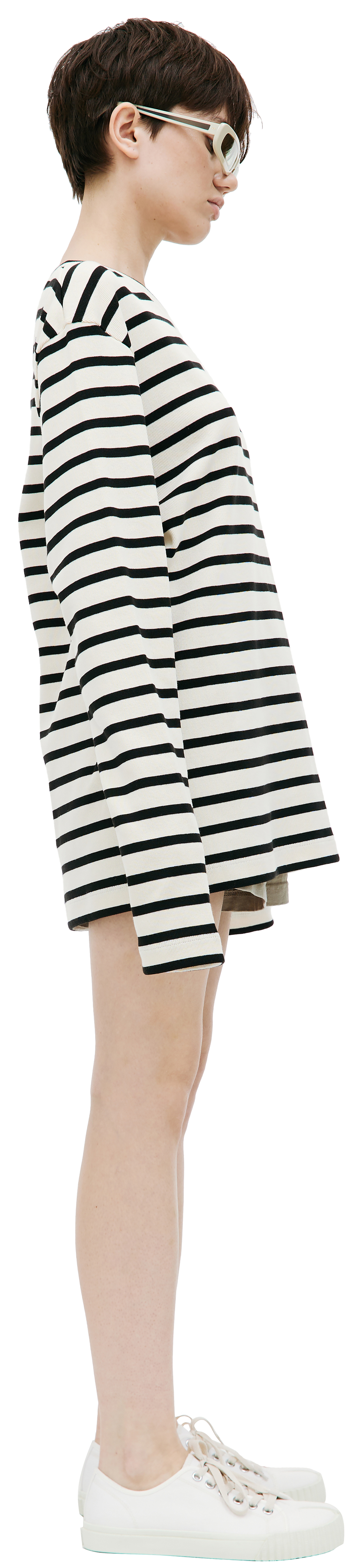 Jil Sander Базовый лонгслив в полоску