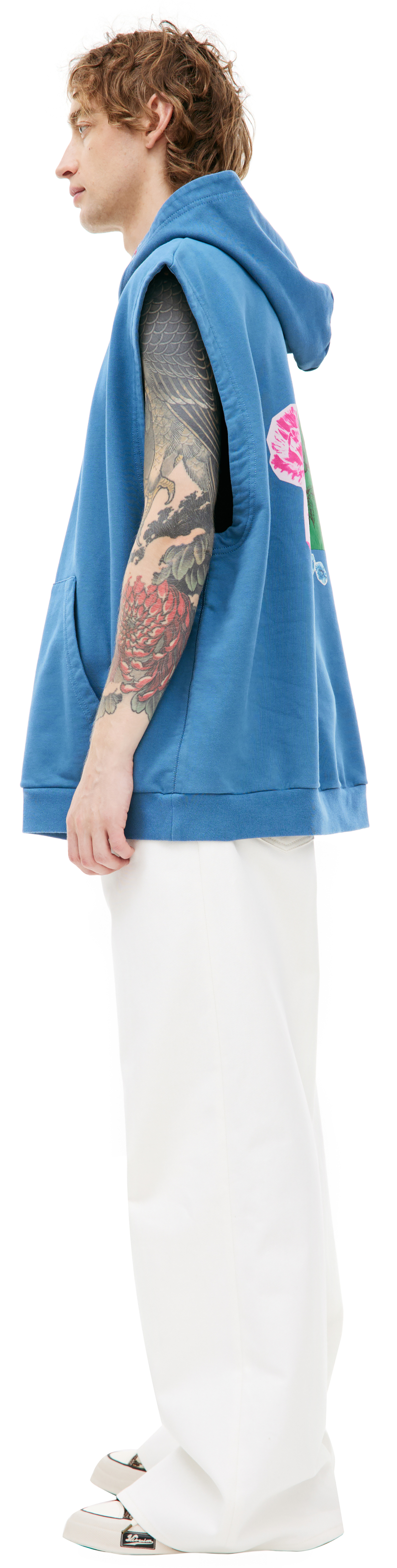 Marni Худи без рукавов с принтом