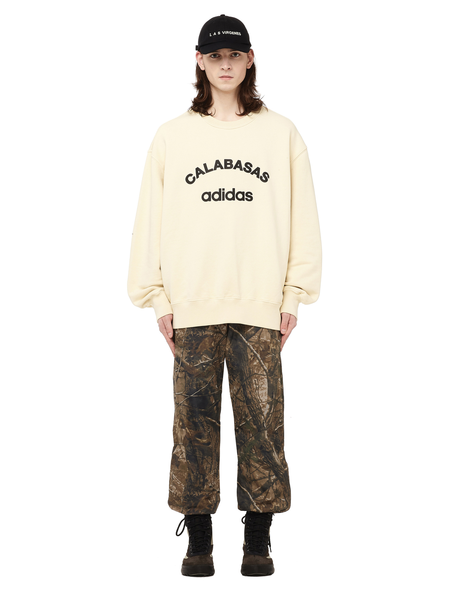 Yeezy Свитшот из хлопка Adidas Calabasas