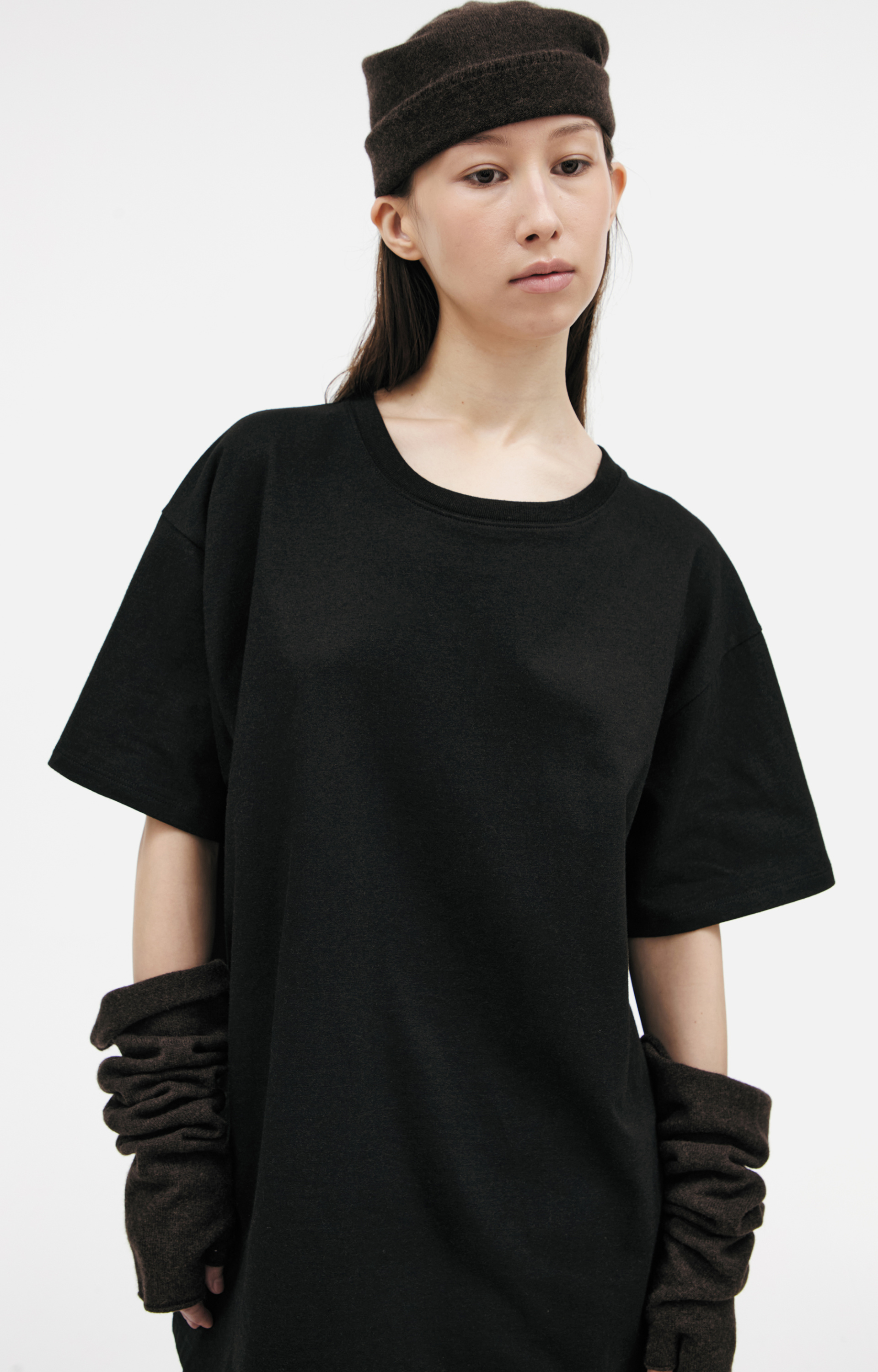 The Row Футболка-6900-K603/BLACK полоса сзади.черная