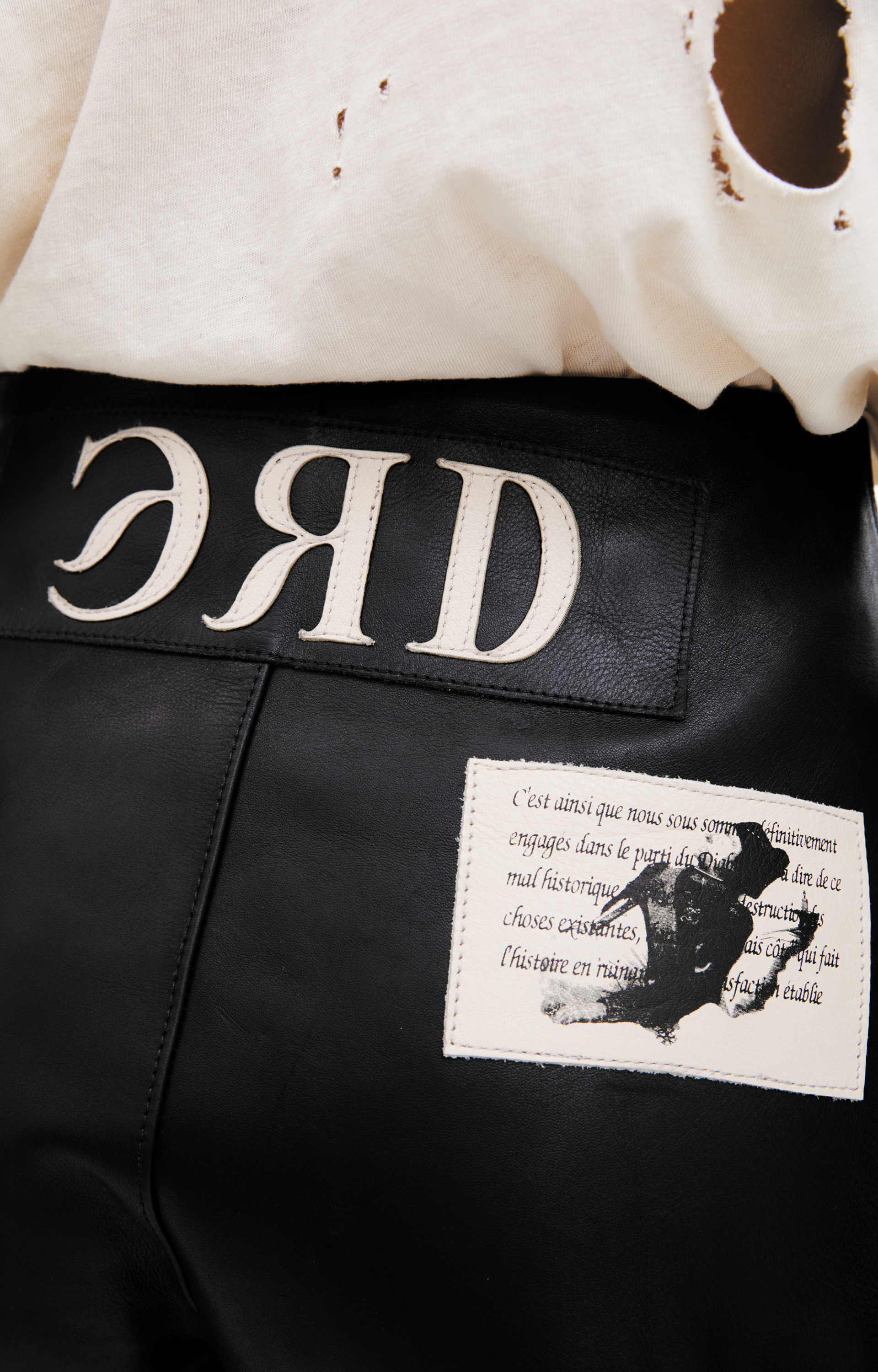 Enfants Riches Déprimés Кожаные шорты